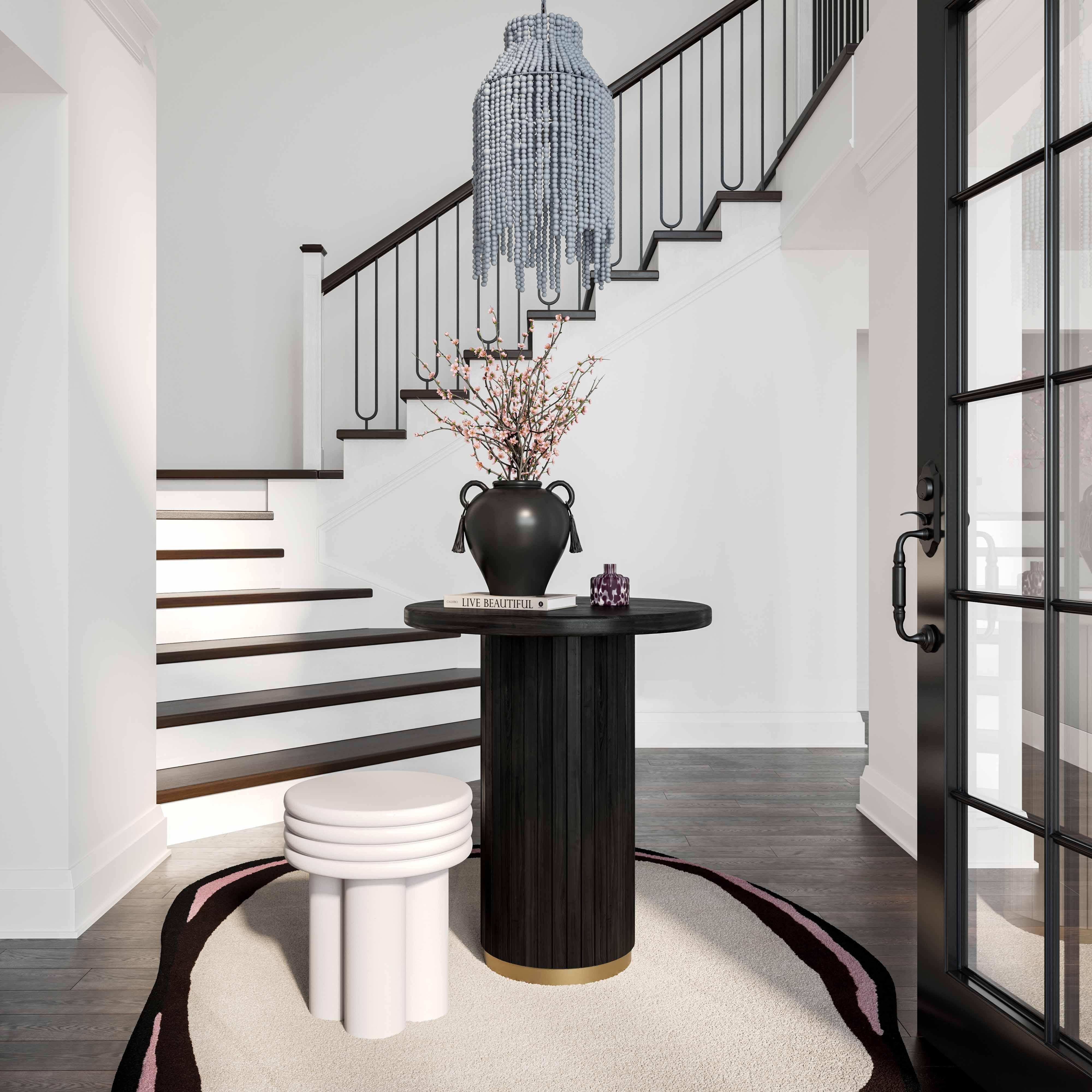 Chelsea Black Oak Entry Table - Frankwebs