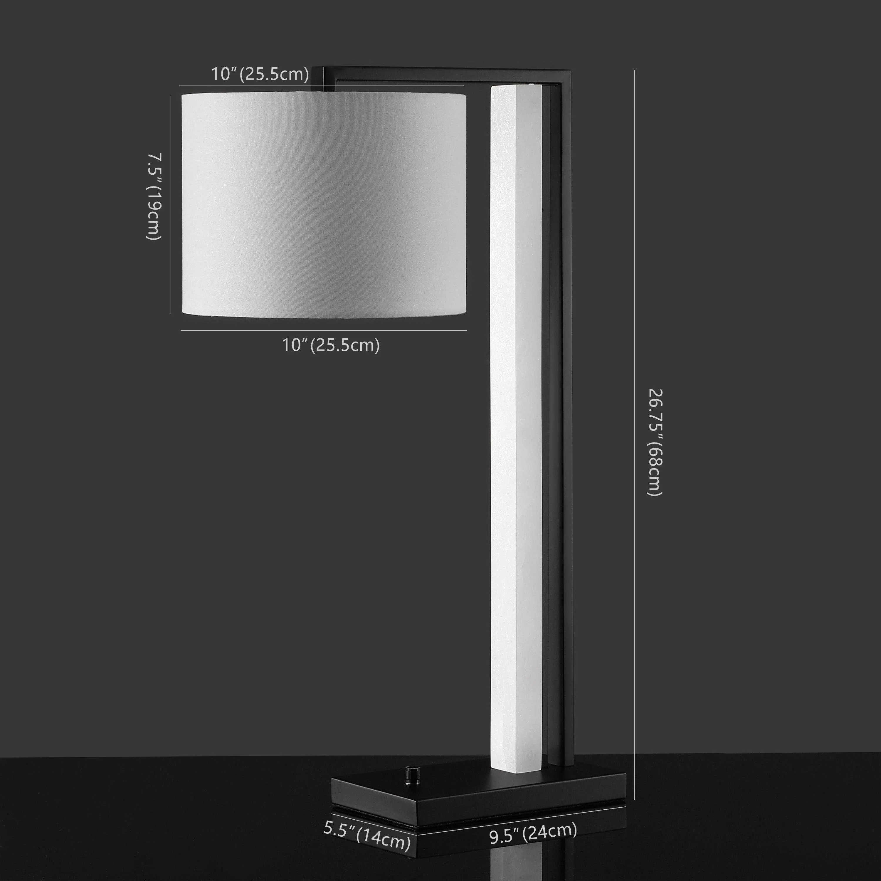 KATRYNA ALABASTER AND METAL TABLE LAMP - Frankwebs