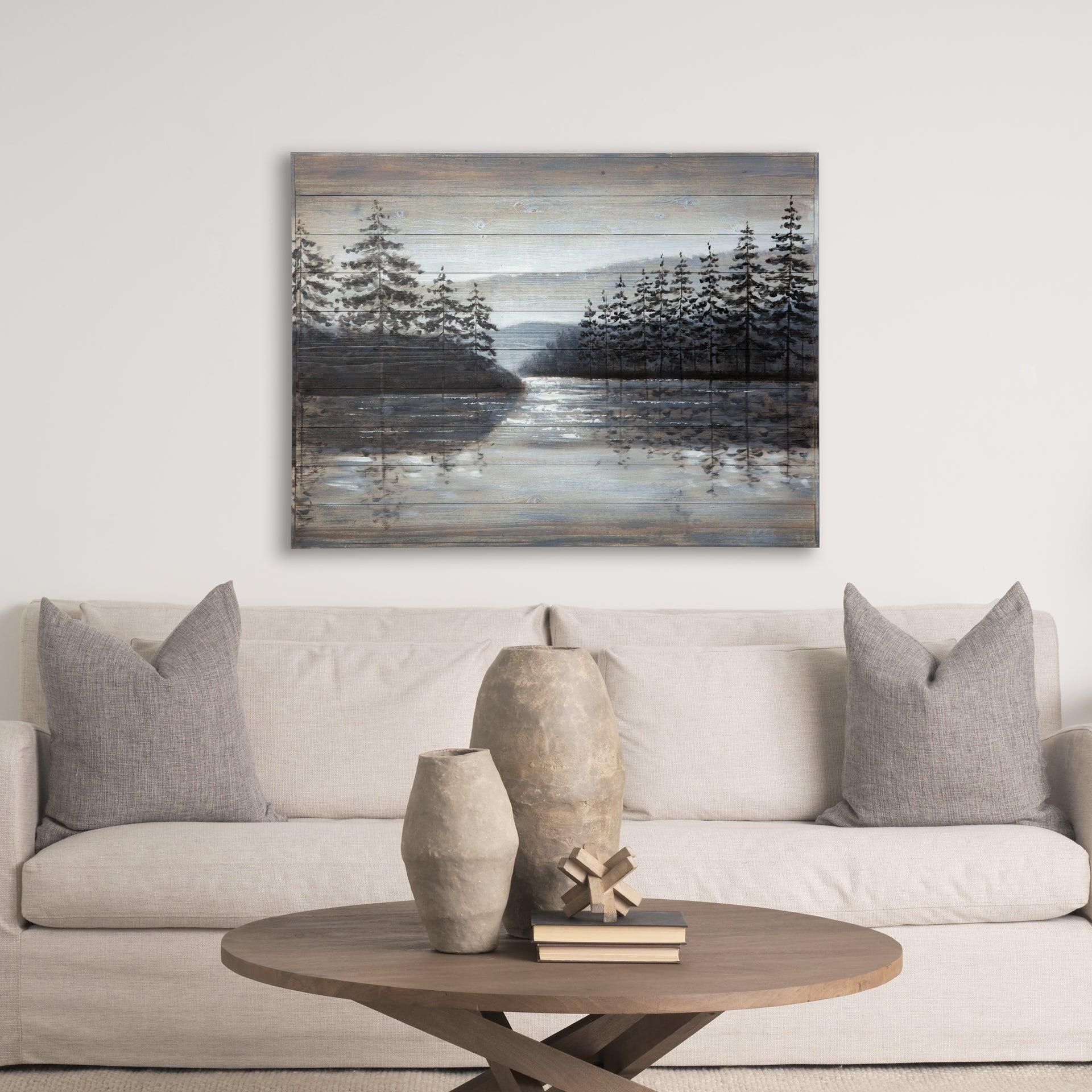 Sunset Narrows Wood Oil Painting - Frankwebs