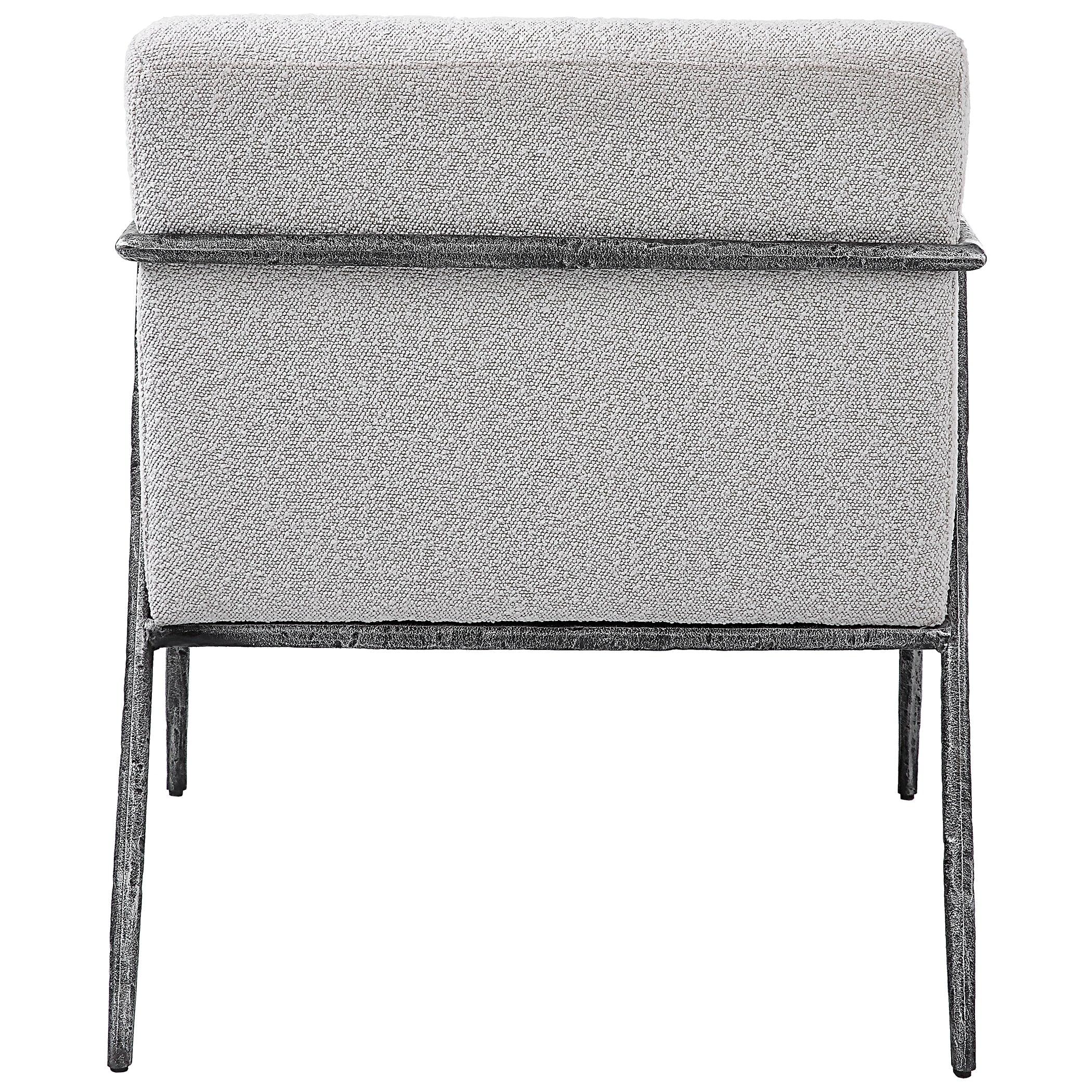 Brisbane Light Gray Accent Chair - Frankwebs