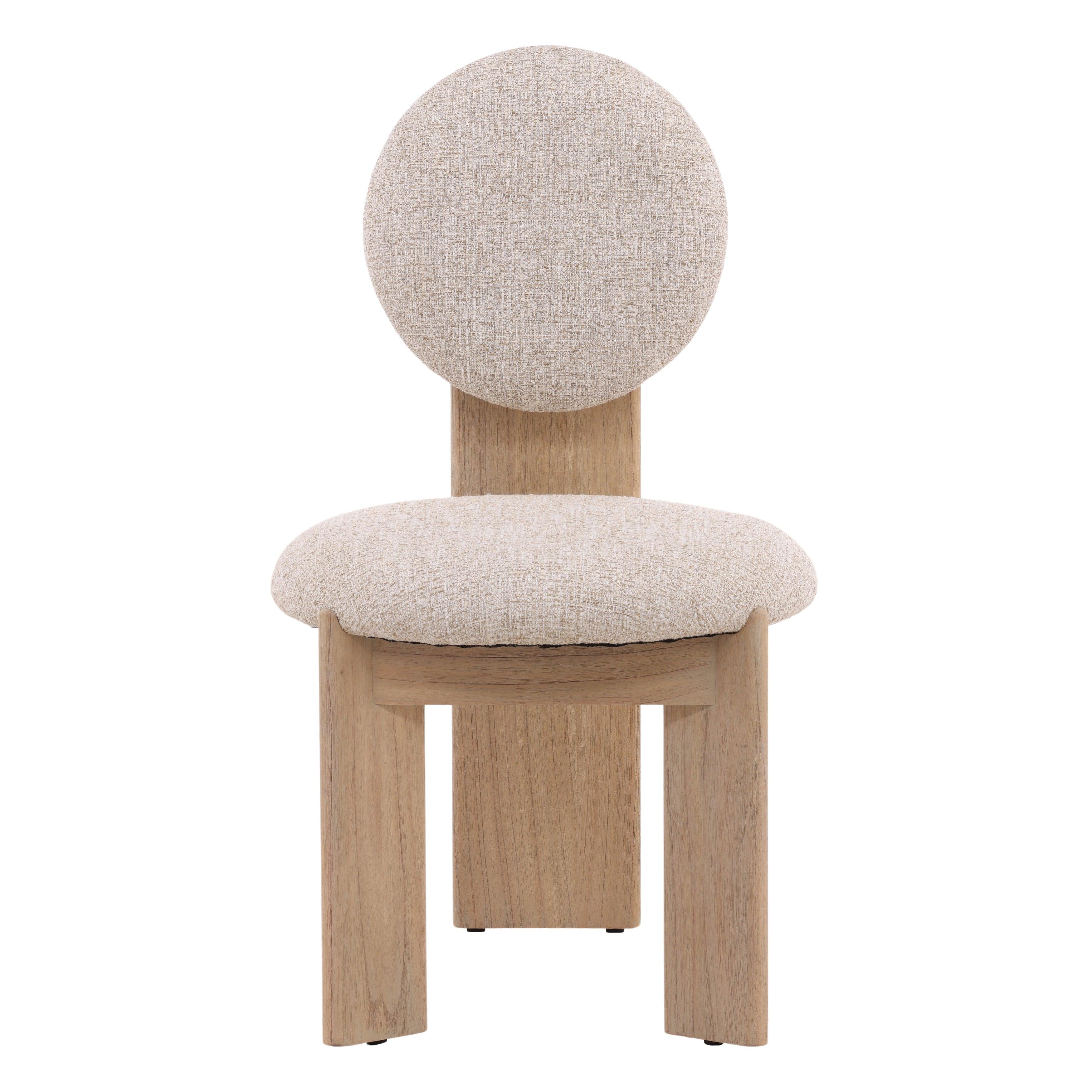 Brissa Dining Chair Set of 2 Cream - Frankwebs