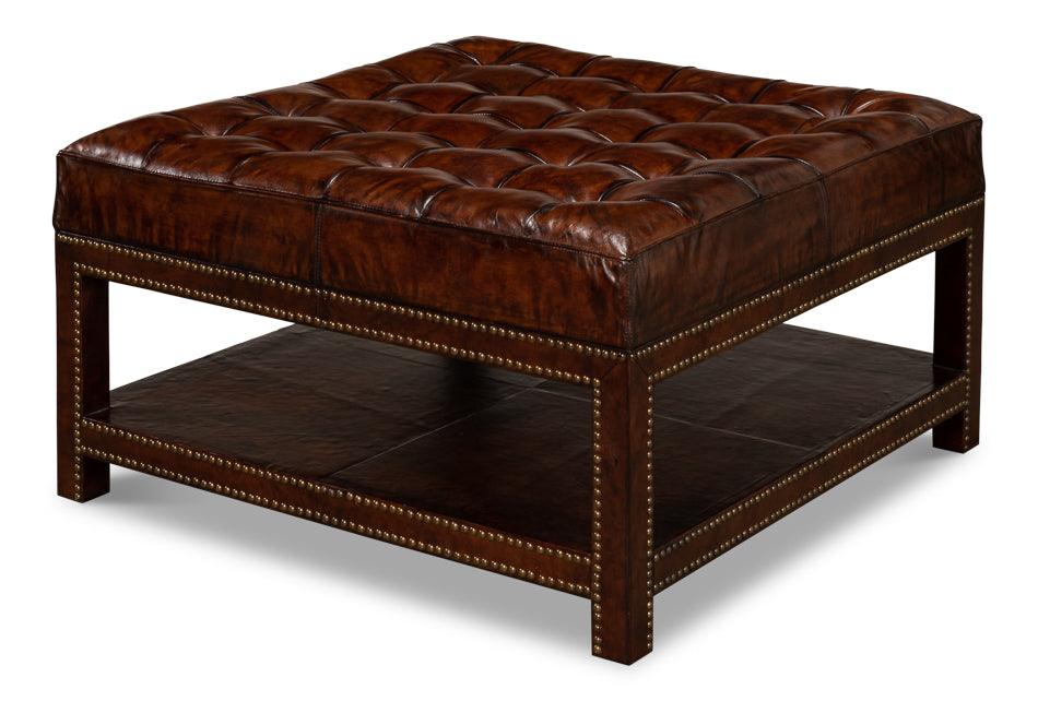 Vintage Tufted Ottoman - Frankwebs