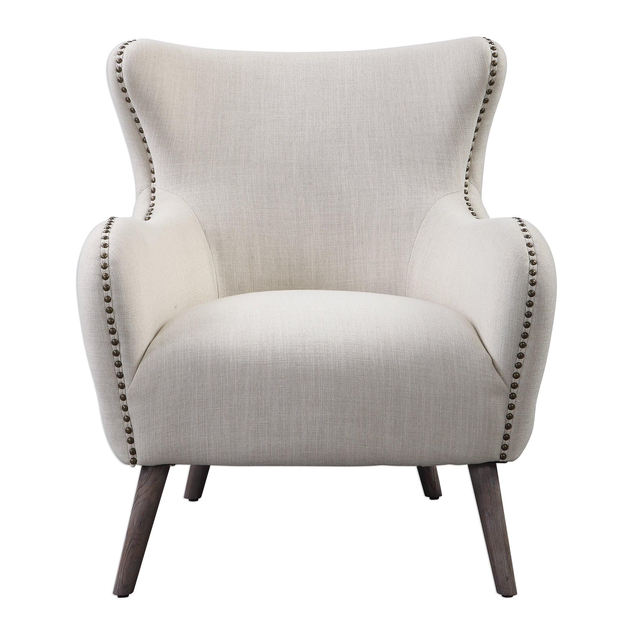 Donya Cream Accent Chair - Frankwebs