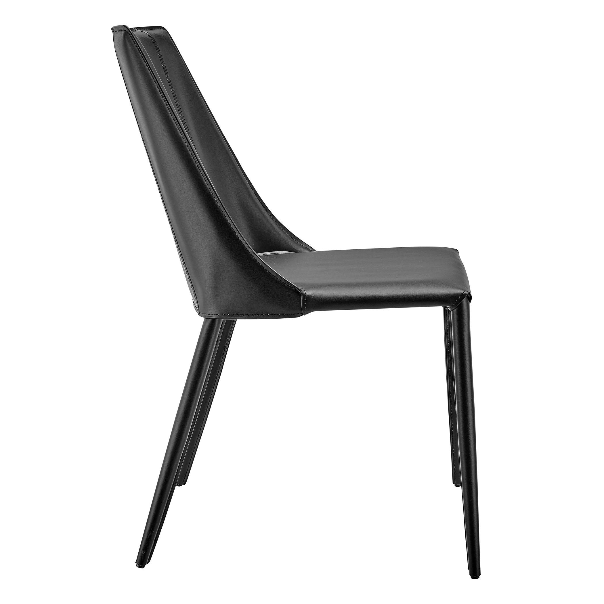 Kalle Side Chair in Black - Set of 1 - Frankwebs