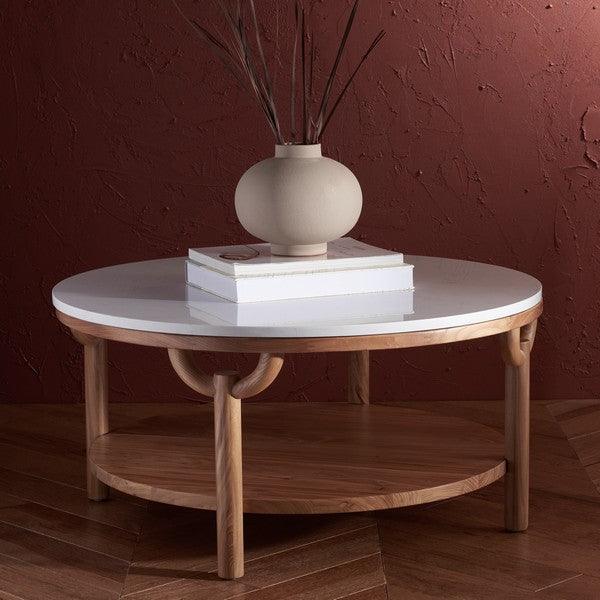 PUCK MARBLE TOP COFFEE TABLE - Frankwebs