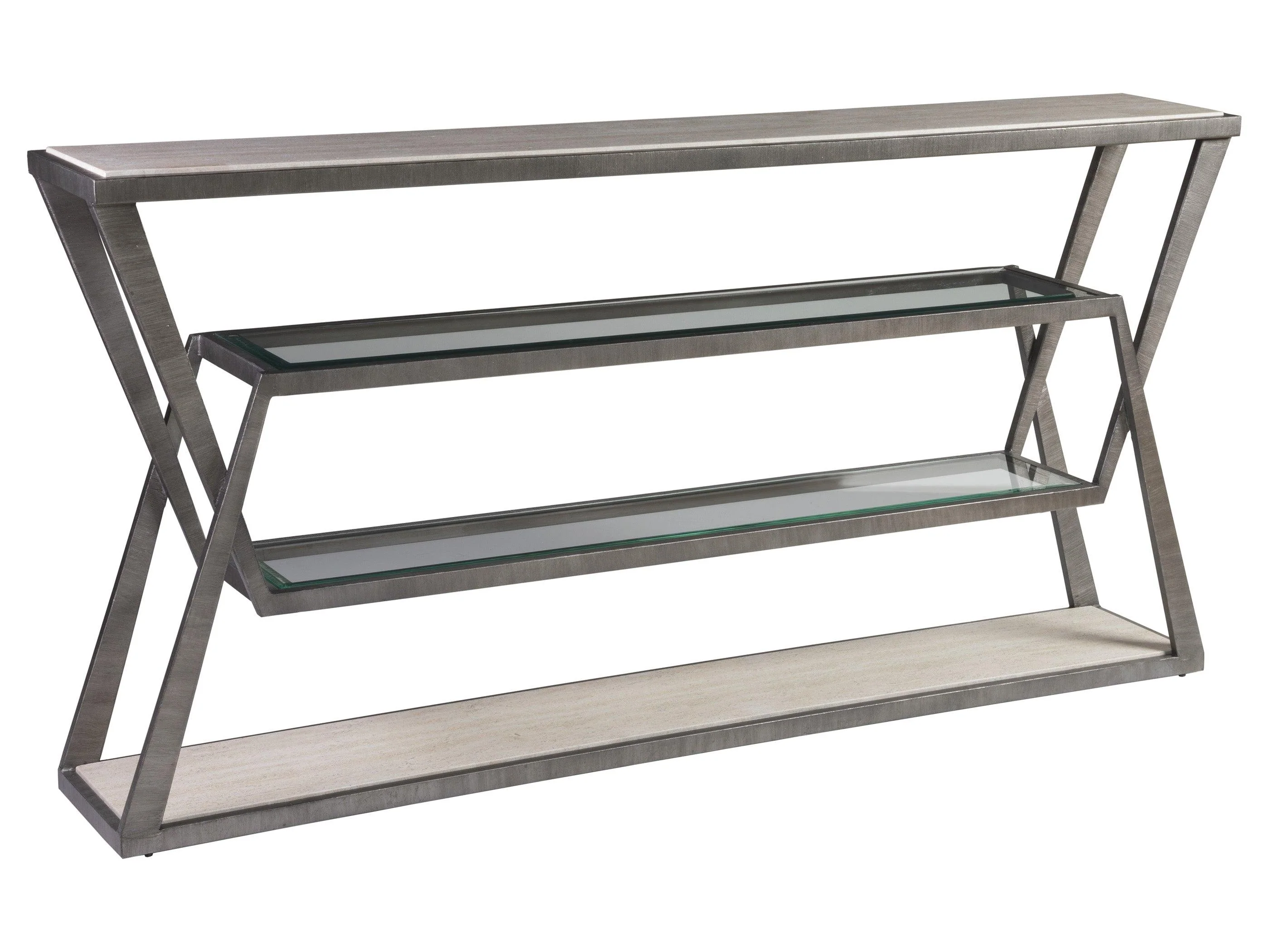 Signature Designs Adamo Silver Gray Console - Frankwebs