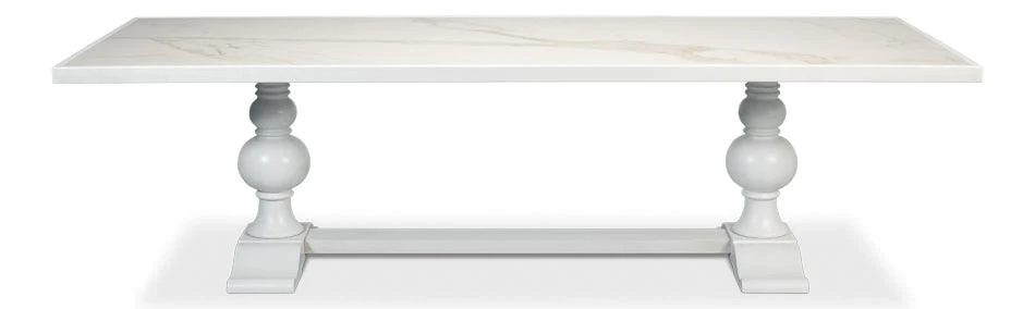 Rectangular Dining Table Cortina White 2 - Frankwebs