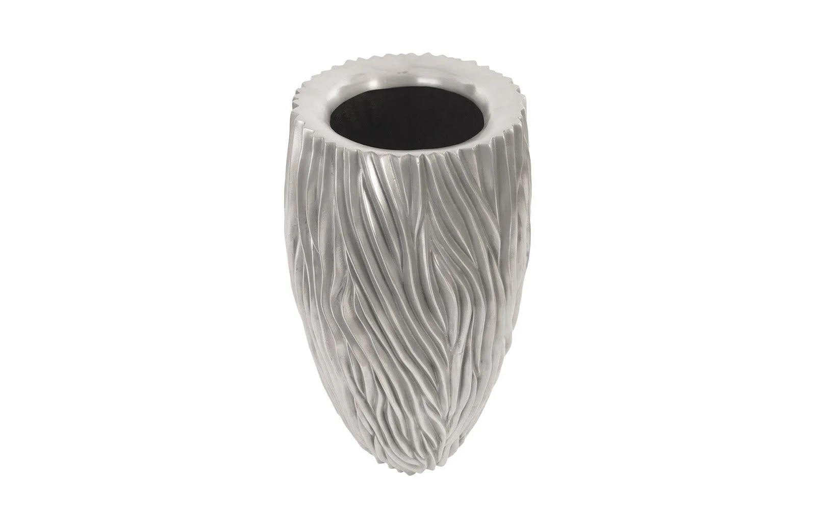 Alon Planter, Polished Aluminium - Frankwebs