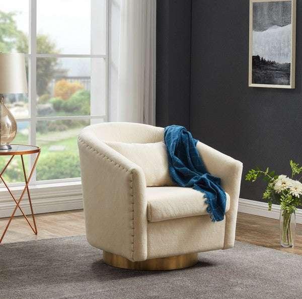 CLARA QUILTED SWIVEL TUB CHAIR - Frankwebs