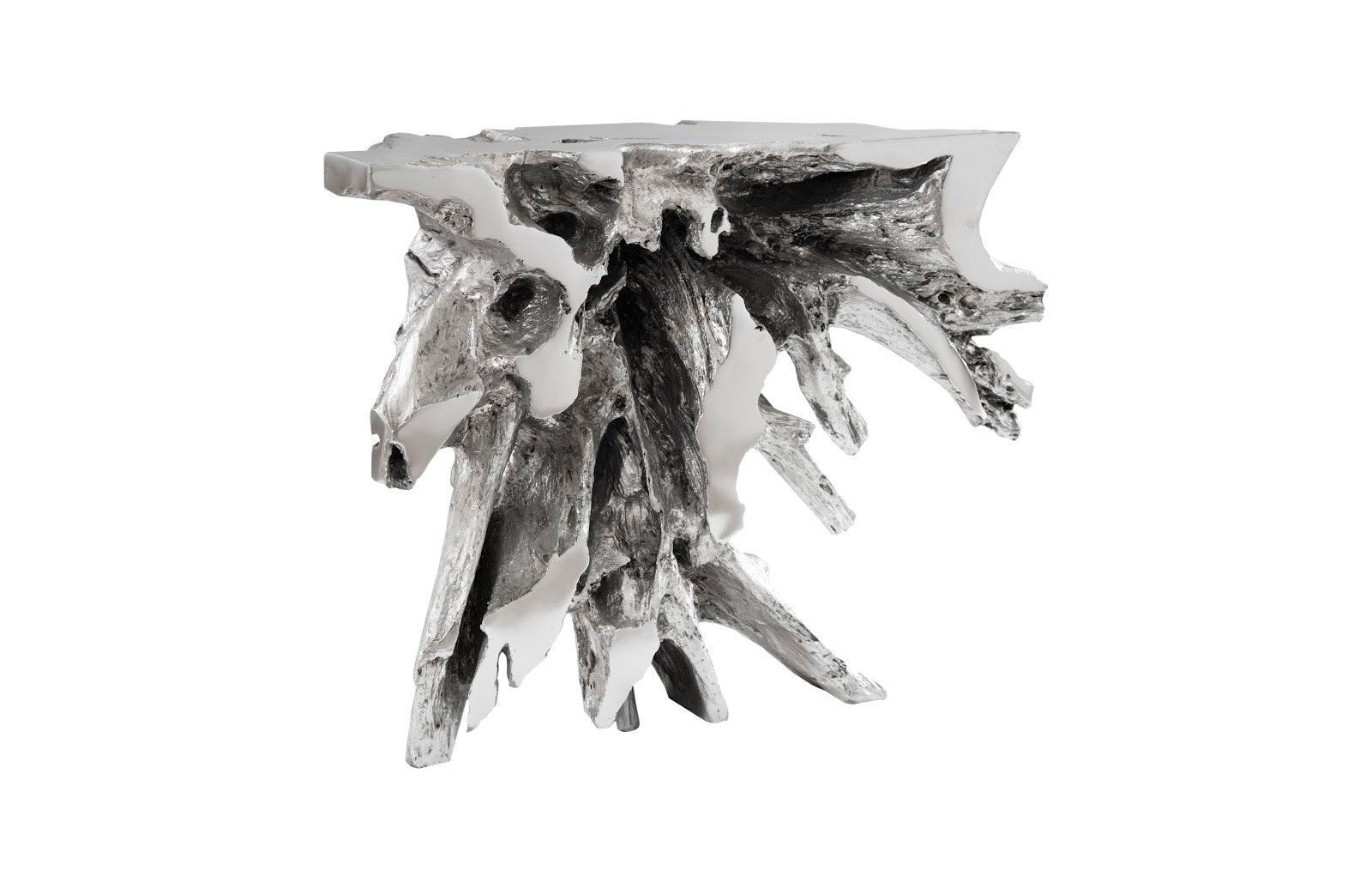 Luxe Freeform Console Table, Silver Leaf - Frankwebs