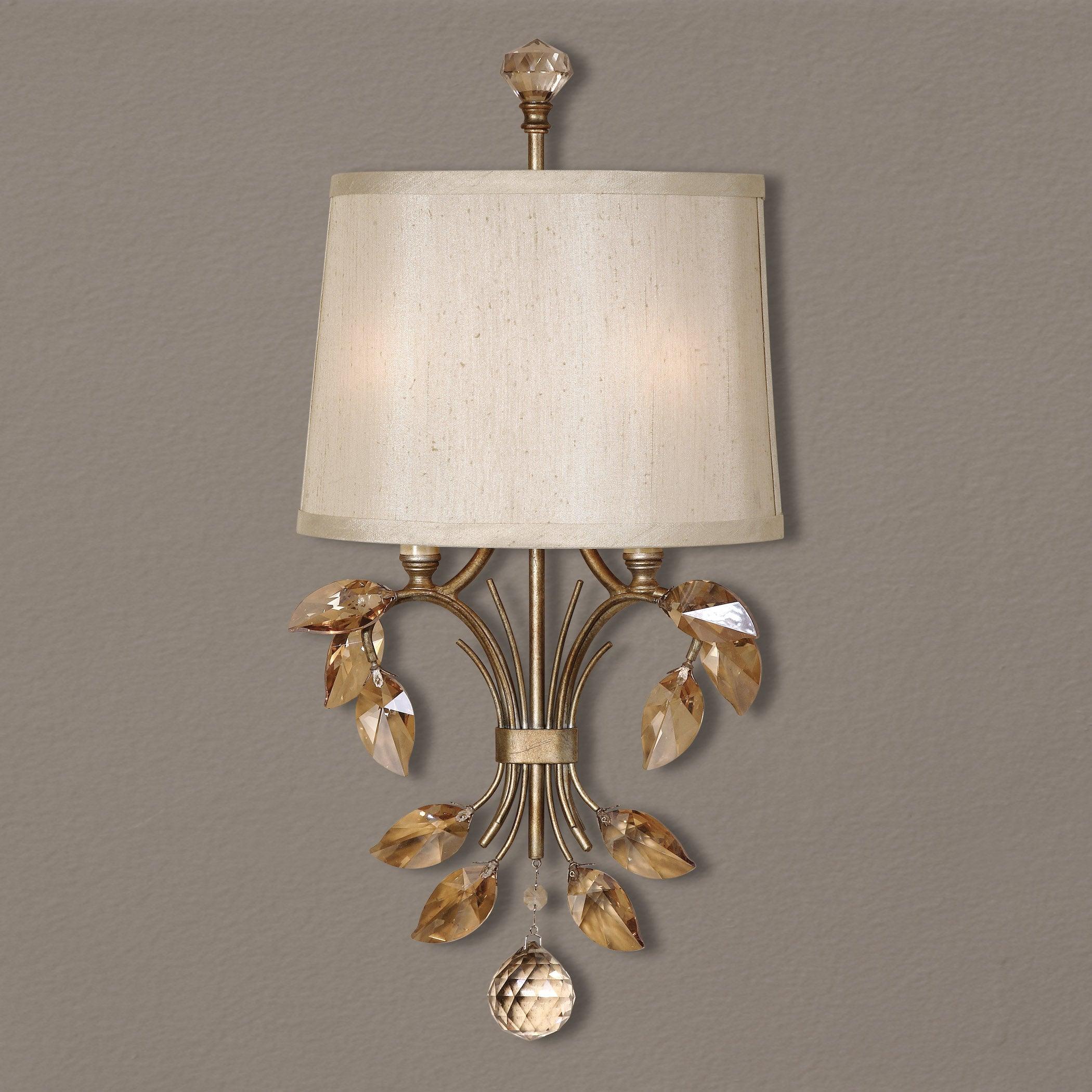 ALENYA 2 LIGHT GOLD WALL SCONCE - Frankwebs