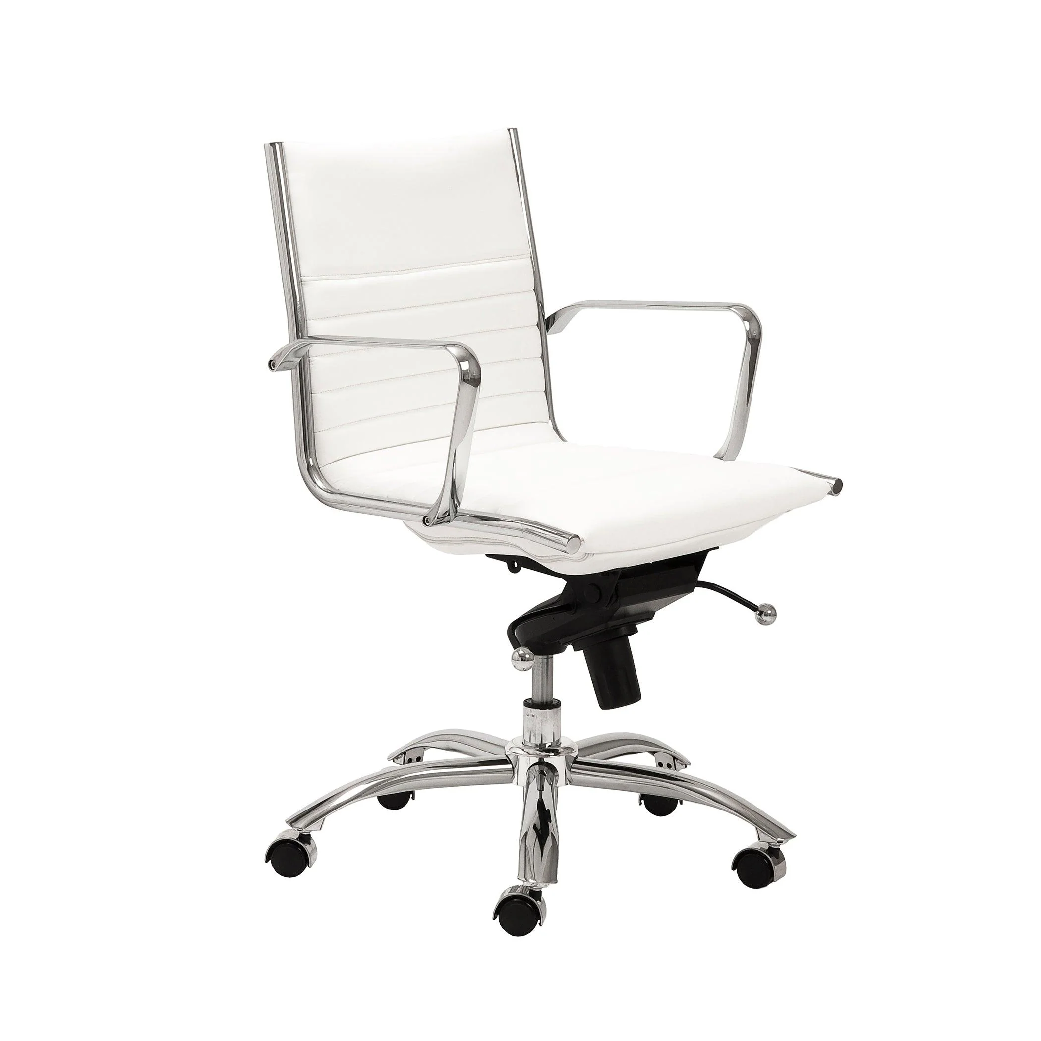 Dirk Low Back Office Chair  Leatherette - Frankwebs