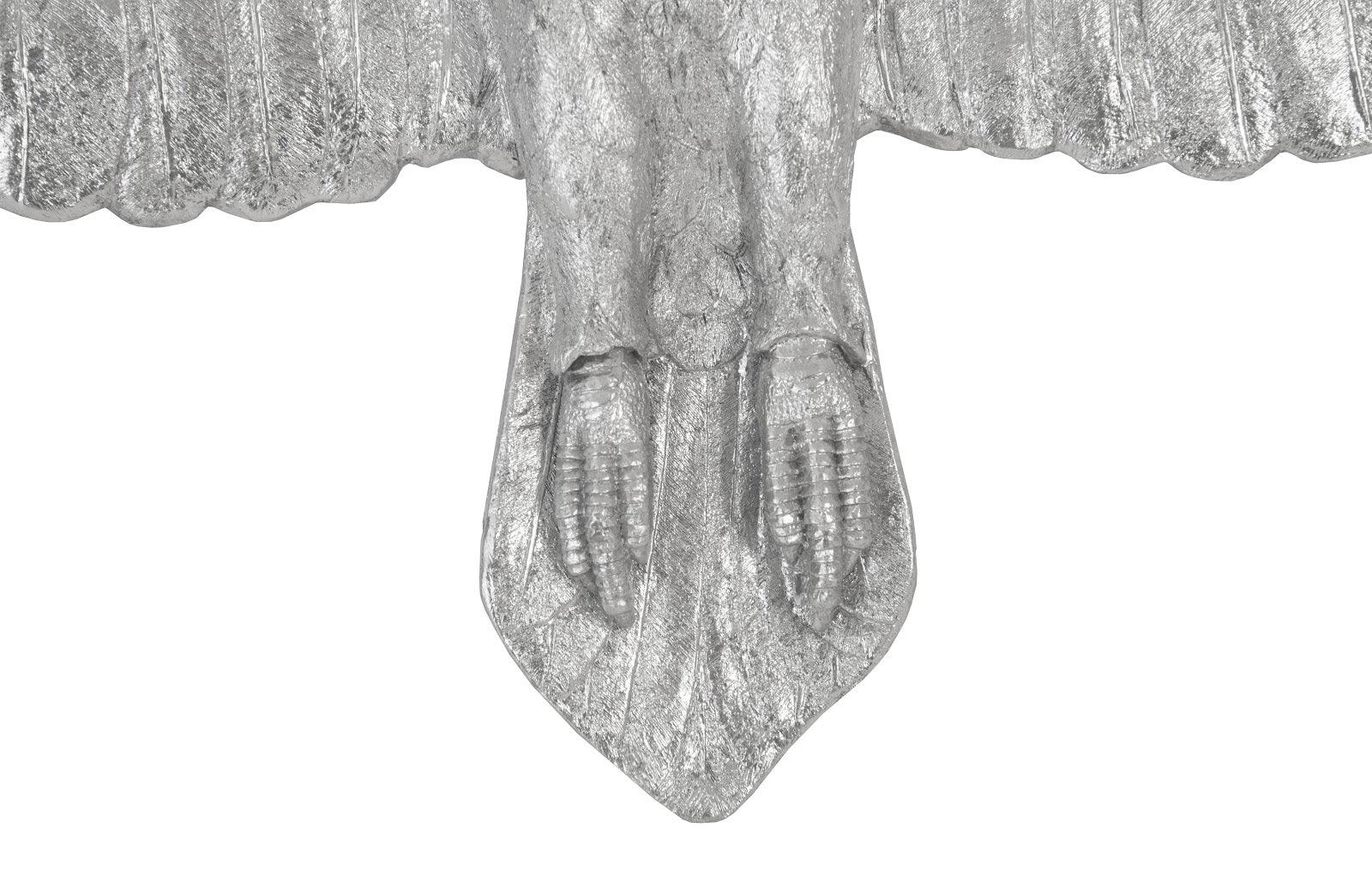 Soaring Eagle Wall Art, Resin, Silver Leaf, SM - Frankwebs