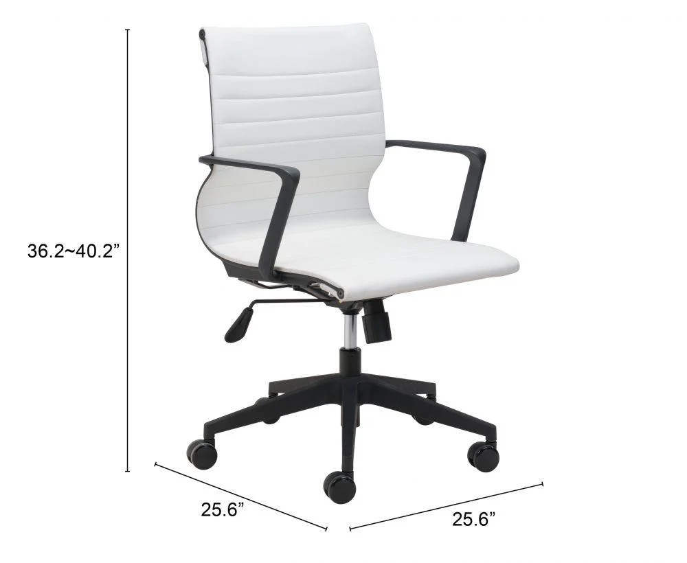 Stacy Office Chair White - Frankwebs