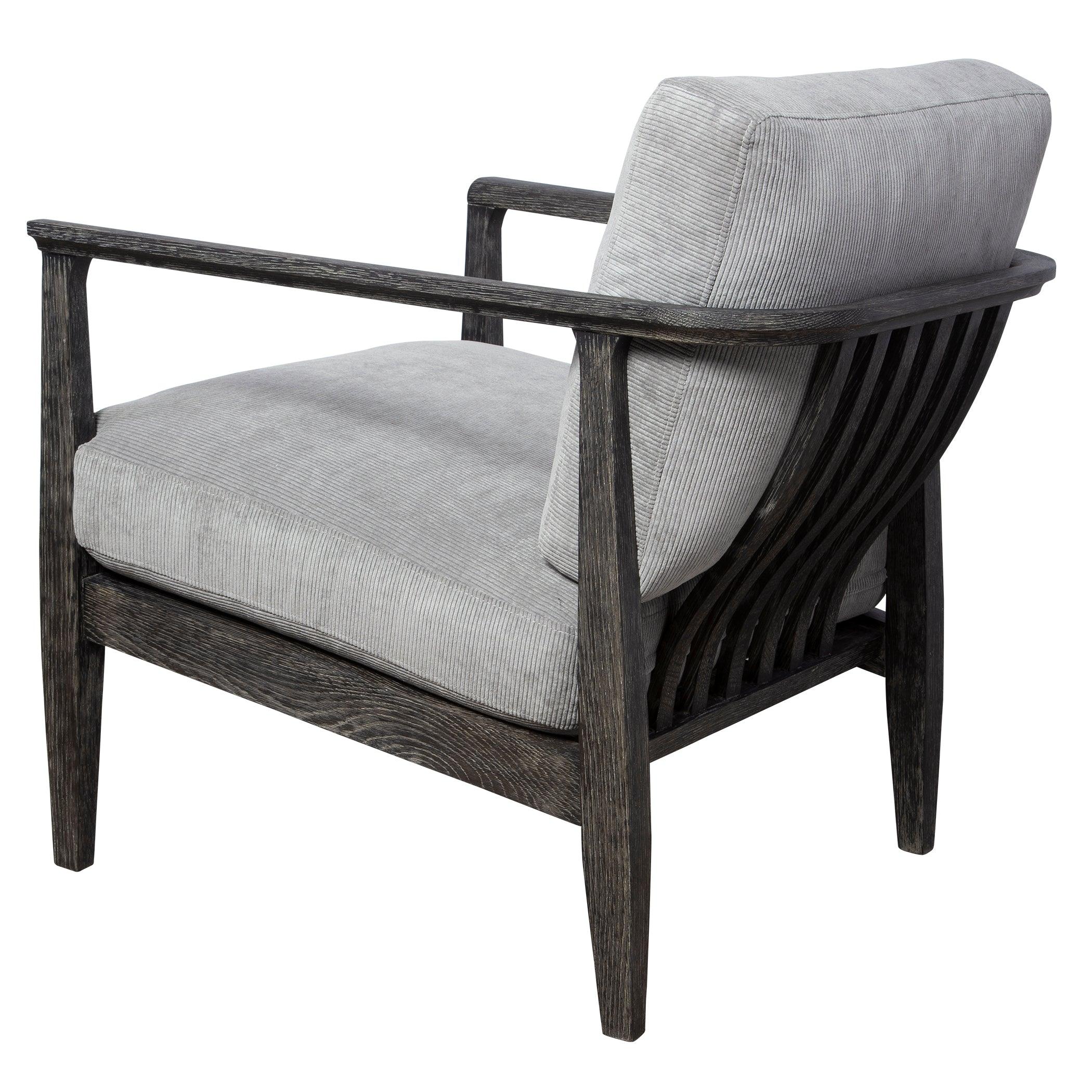 Brunei Modern Gray Accent Chair - Frankwebs