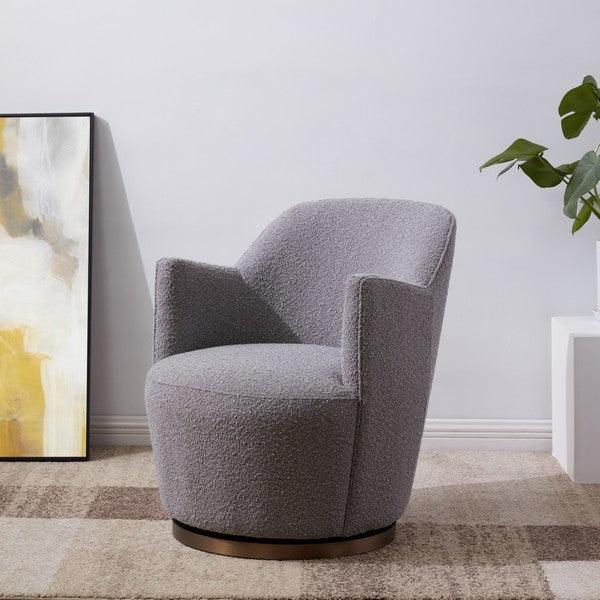 CHRISTIAN BOUCLE SWIVEL ACCENT CHAIR - Frankwebs