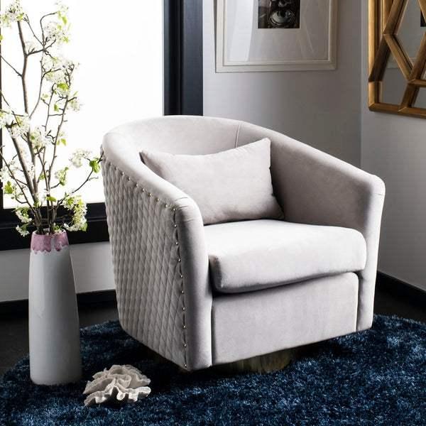 CLARA QUILTED SWIVEL TUB CHAIR - Frankwebs