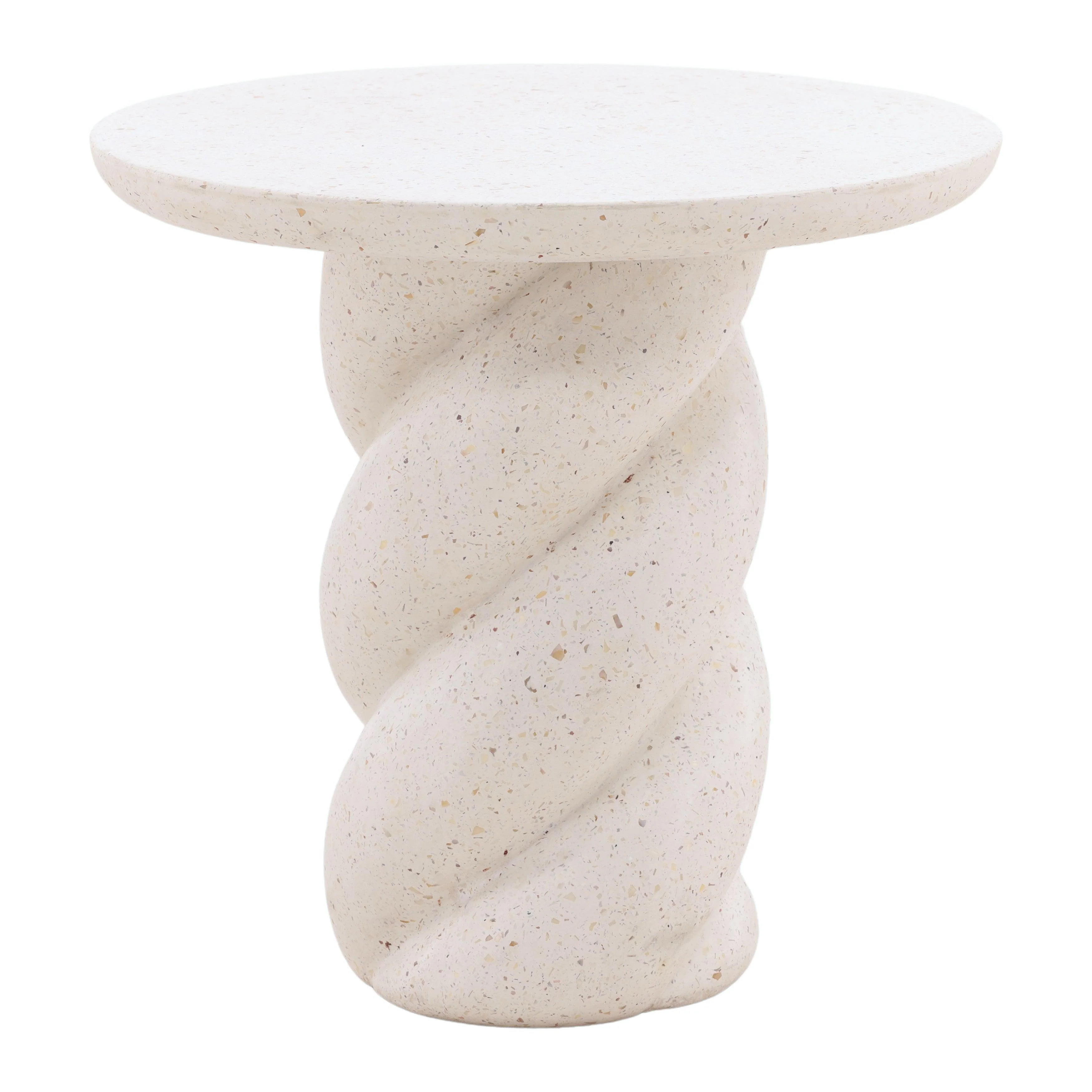 Nadia Outdoor End Table Ivory - Frankwebs