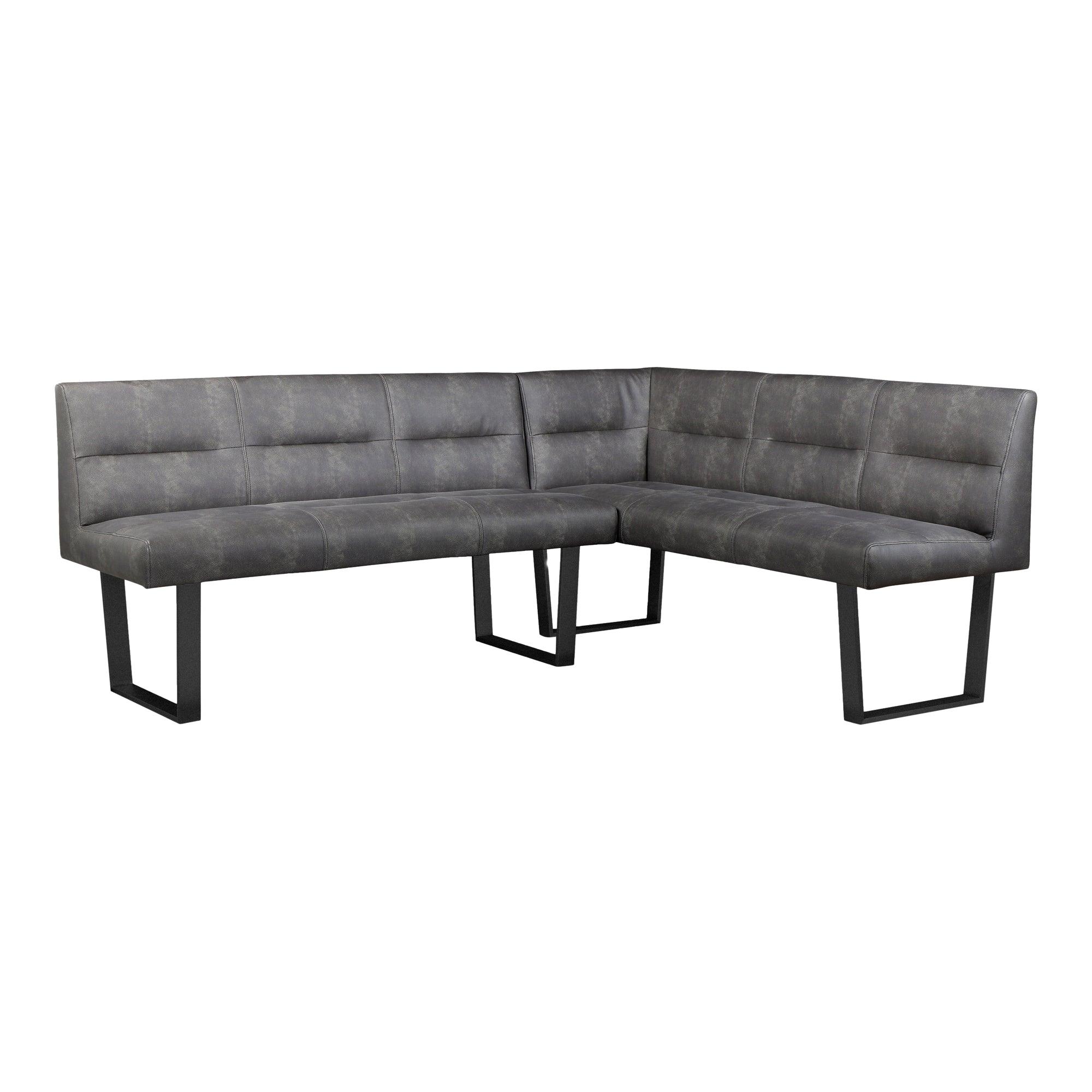 Hanlon Corner Bench Dark Grey - Frankwebs
