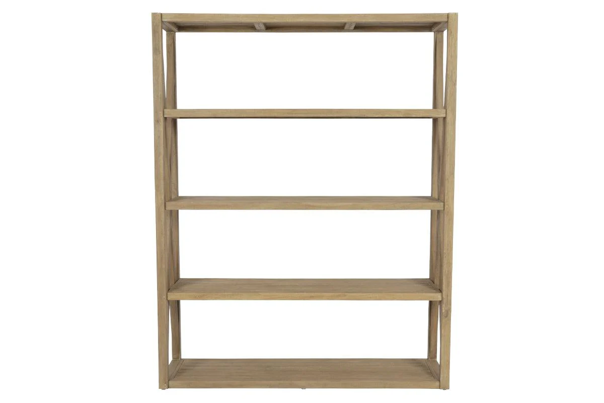 Coastal Teak X Bookcase - Frankwebs