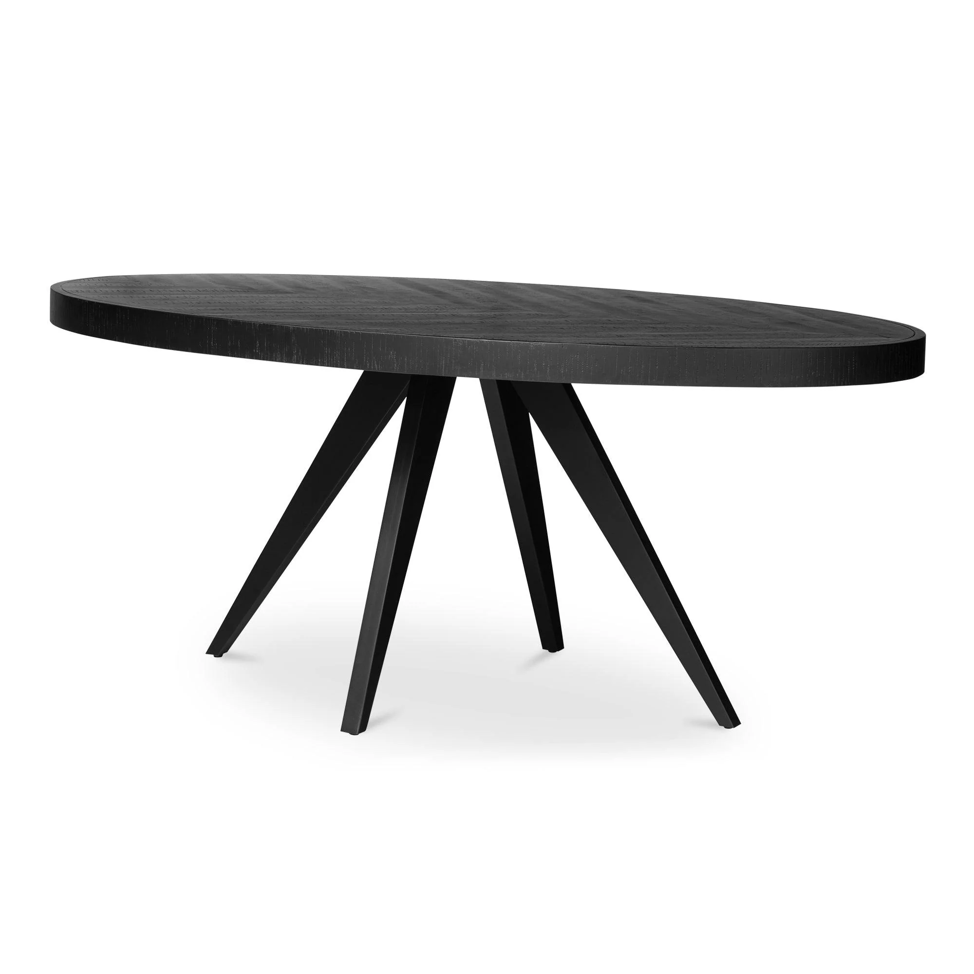 Parq Oval Dining Table Black - Frankwebs