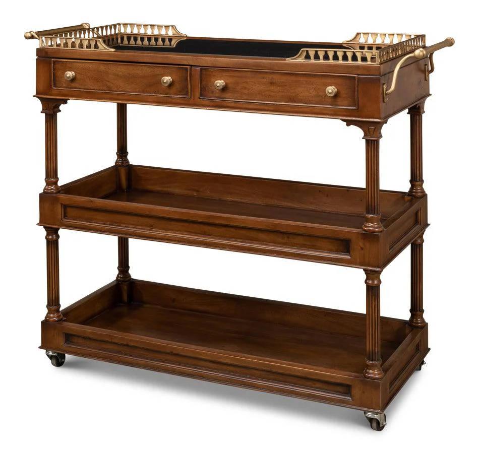 Capital Serving Cart - Fruitwood Finish - Frankwebs