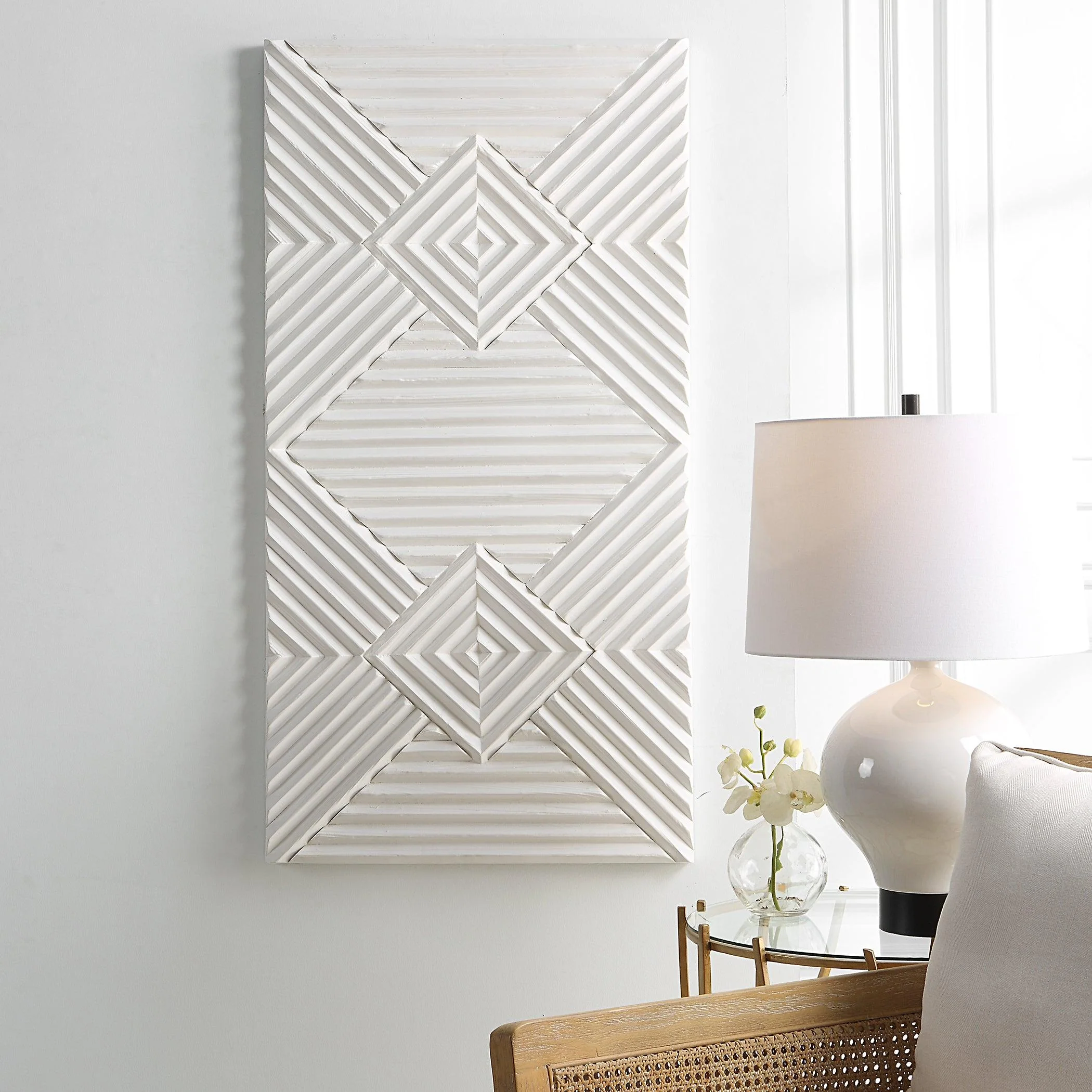 Nexus Wood Geometric Wall Decor - Frankwebs