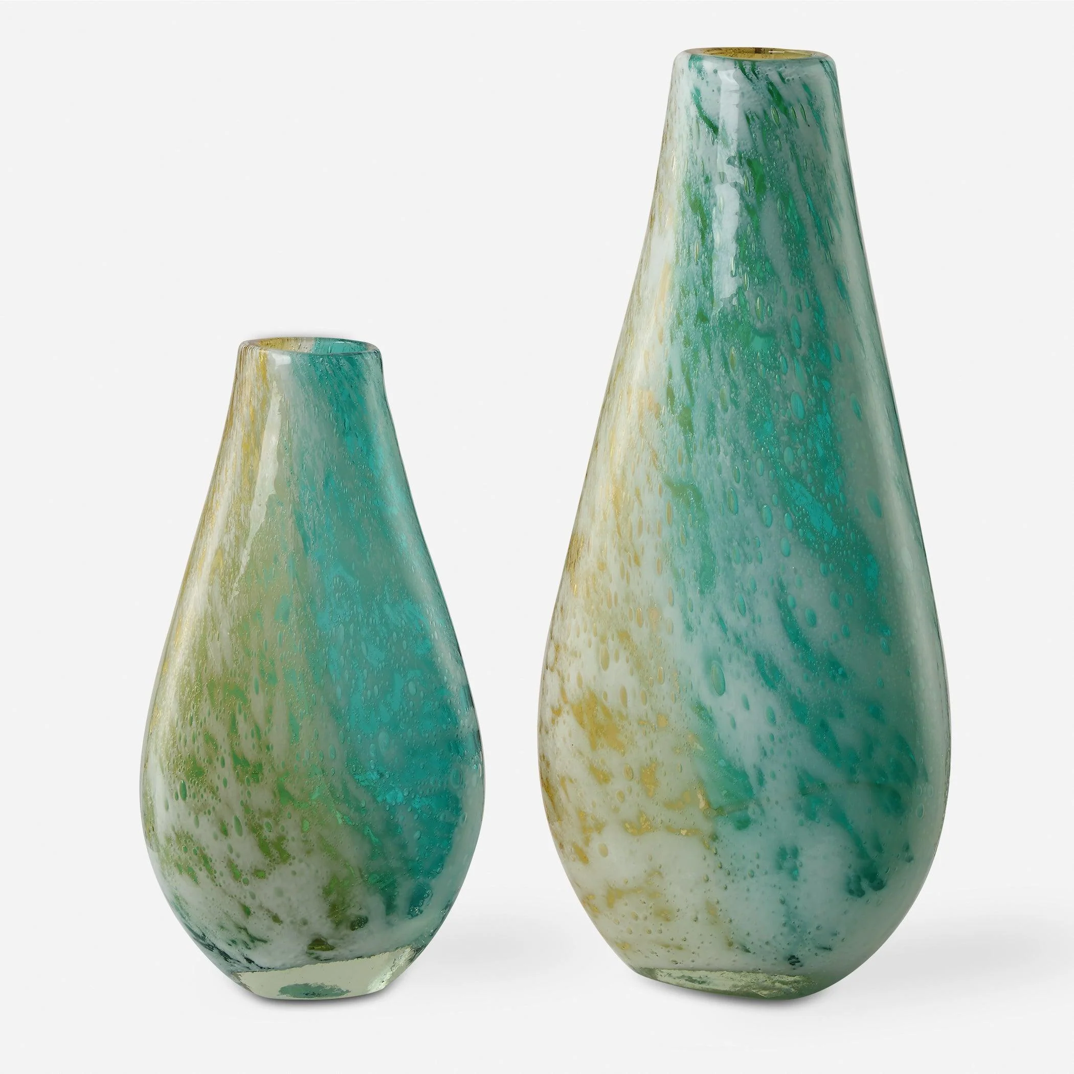 High Tide Glass Vases, S/2 - Frankwebs