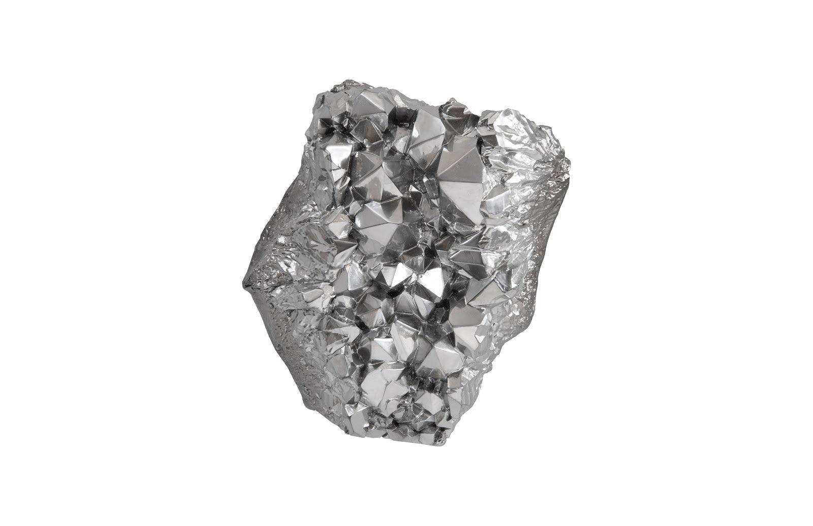 Cast Crystal Wall Art, Liquid Silver, LG - Frankwebs