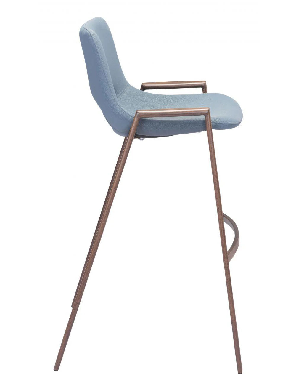 Desi Bar Chair (Set of 2) Gray & Walnut - Frankwebs