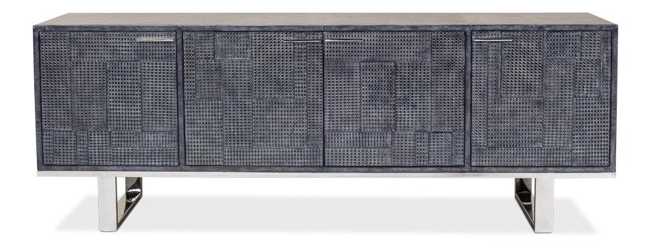Bronzini Credenza - Embossed Blue/Grey - Frankwebs