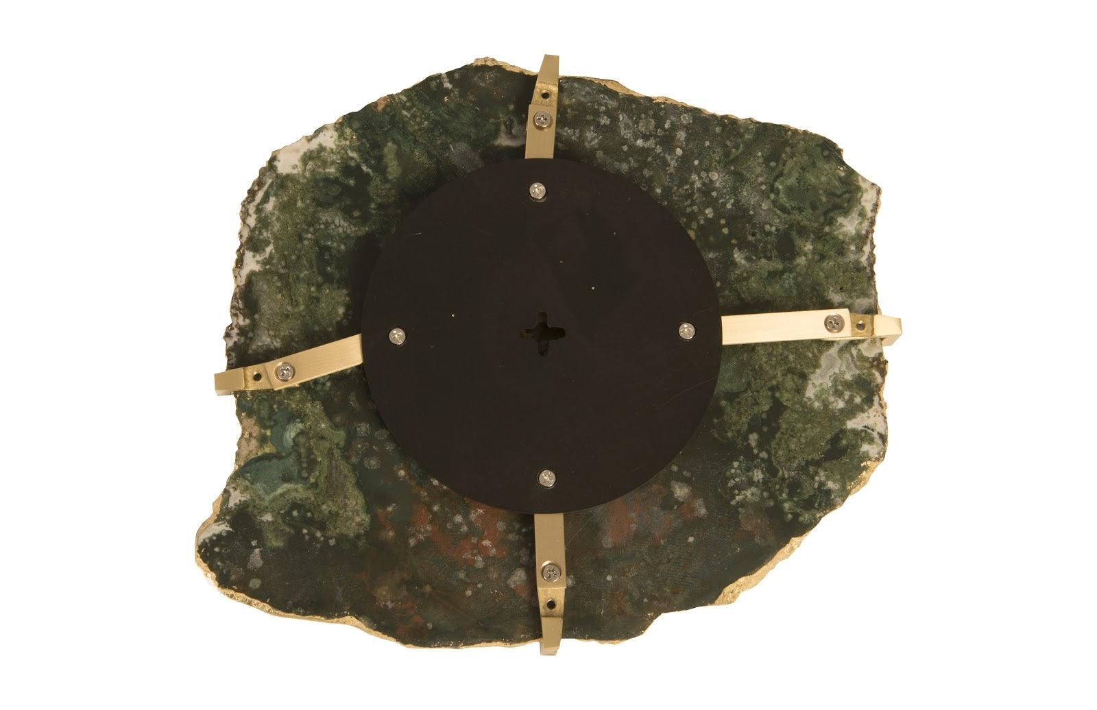Gem Wall Tile in Brass Setting, Glacier Charcoal - Frankwebs