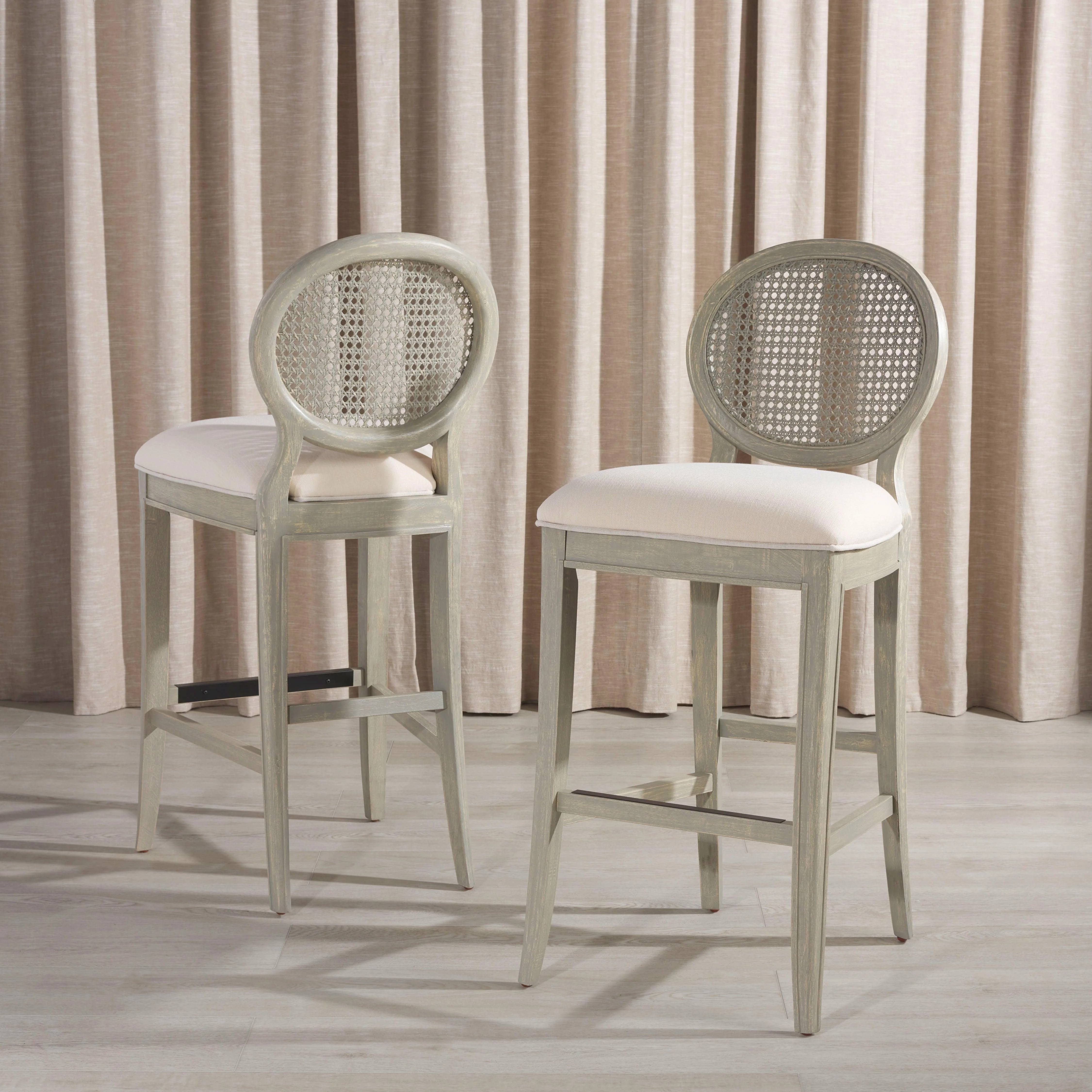 KARLEE RATTAN BACK BARSTOOL - Frankwebs