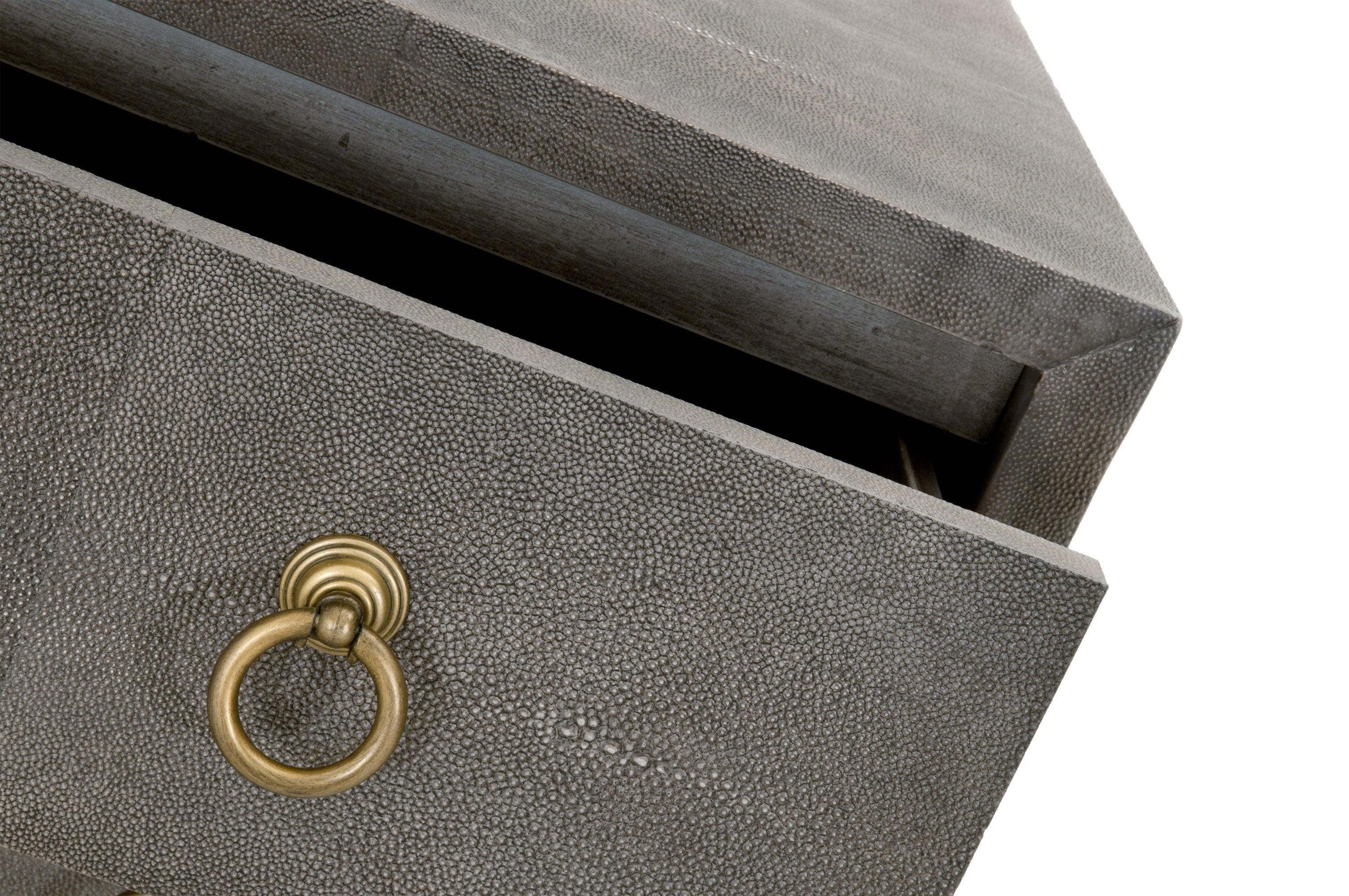 Strand Shagreen 3-Drawer Nightstand - Frankwebs