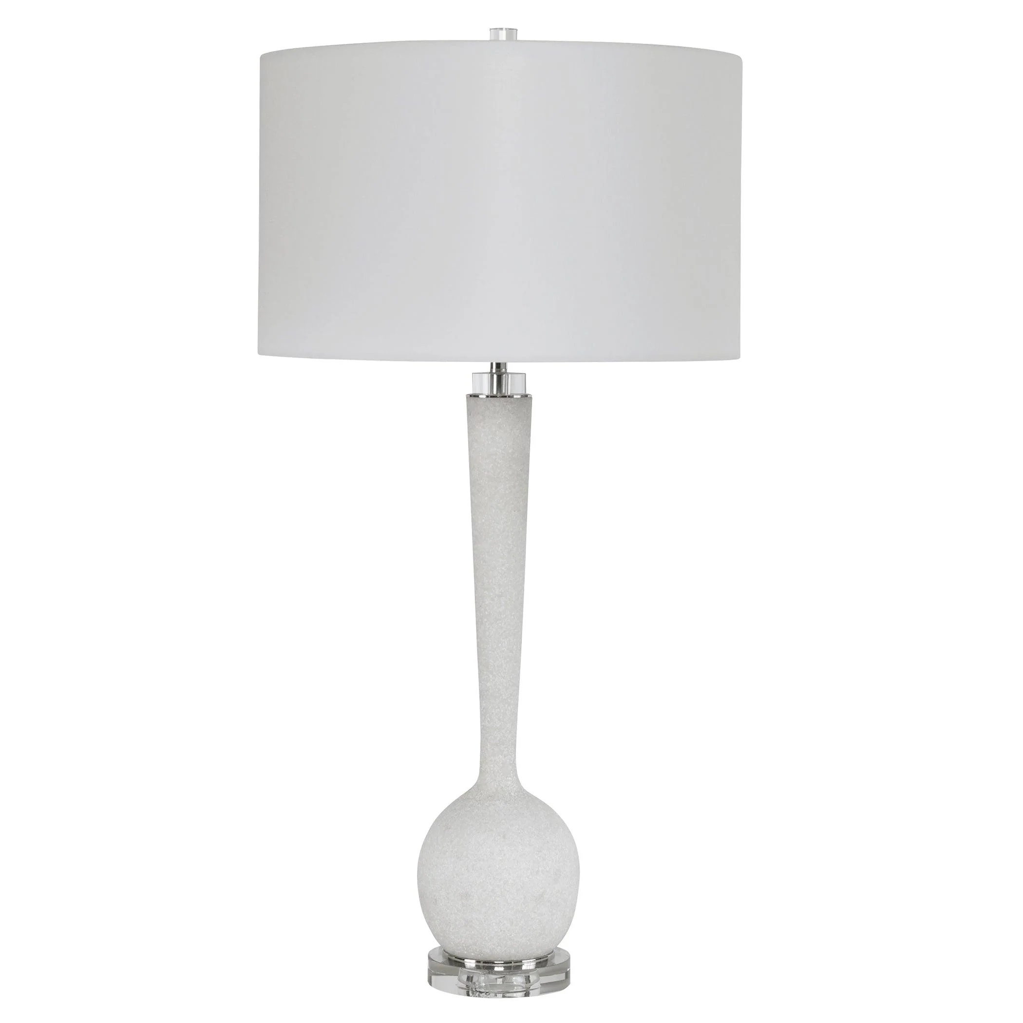 KENTLY WHITE MARBLE TABLE LAMP - Frankwebs