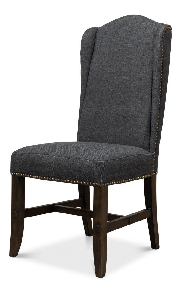 Black High Back Dining Chair - Set of 2 - Frankwebs