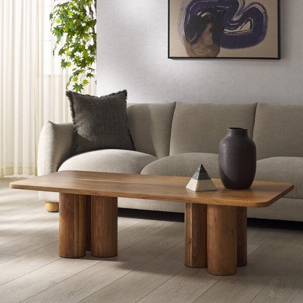 Kathalina Rectangle Wood Coffee Table - Frankwebs