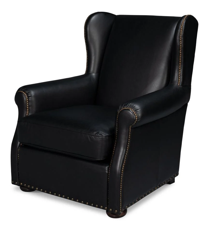 London Dry Accent Chair - Onyx Black - Frankwebs