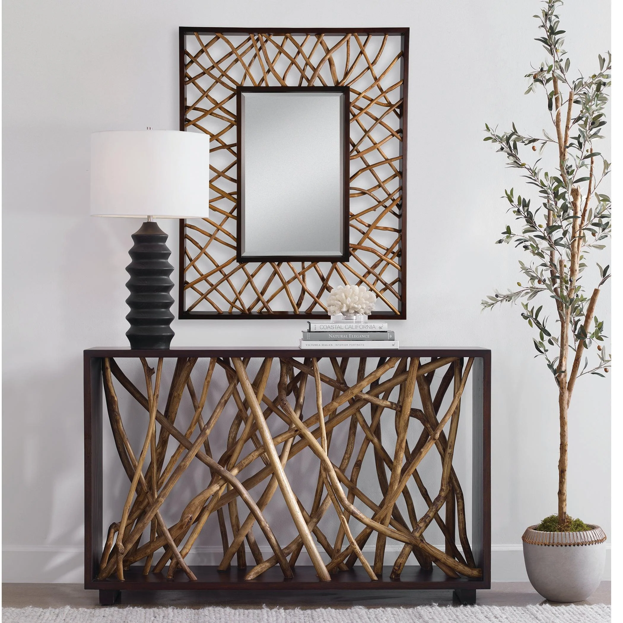 Teak Maze Rectangle Mirror - Frankwebs