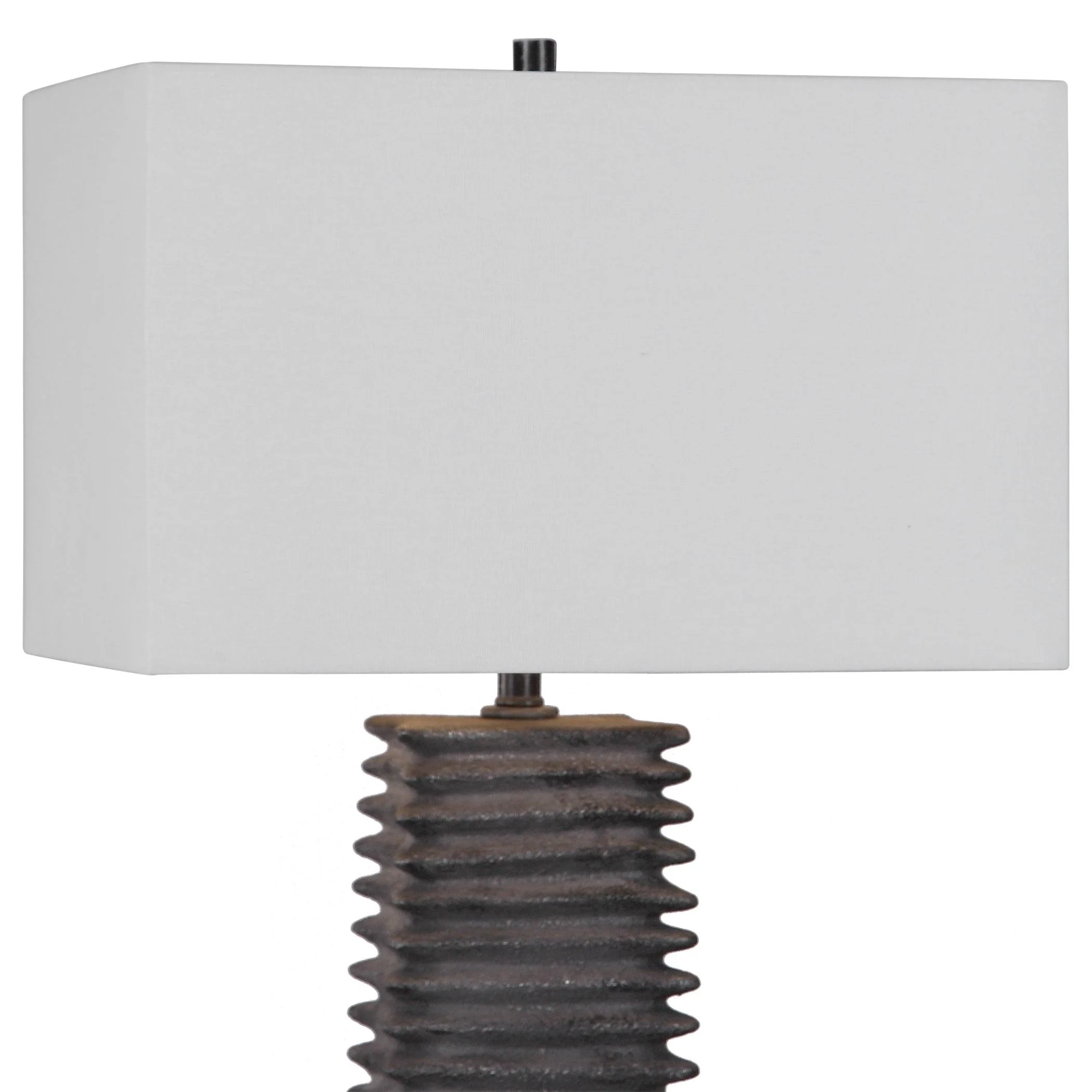 SANDERSON METALLIC CHARCOAL TABLE LAMP - Frankwebs
