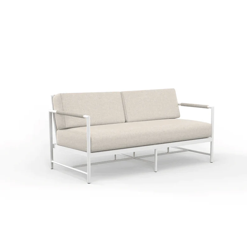 Sabbia Loveseat in Echo Ash, No Welt - Frankwebs