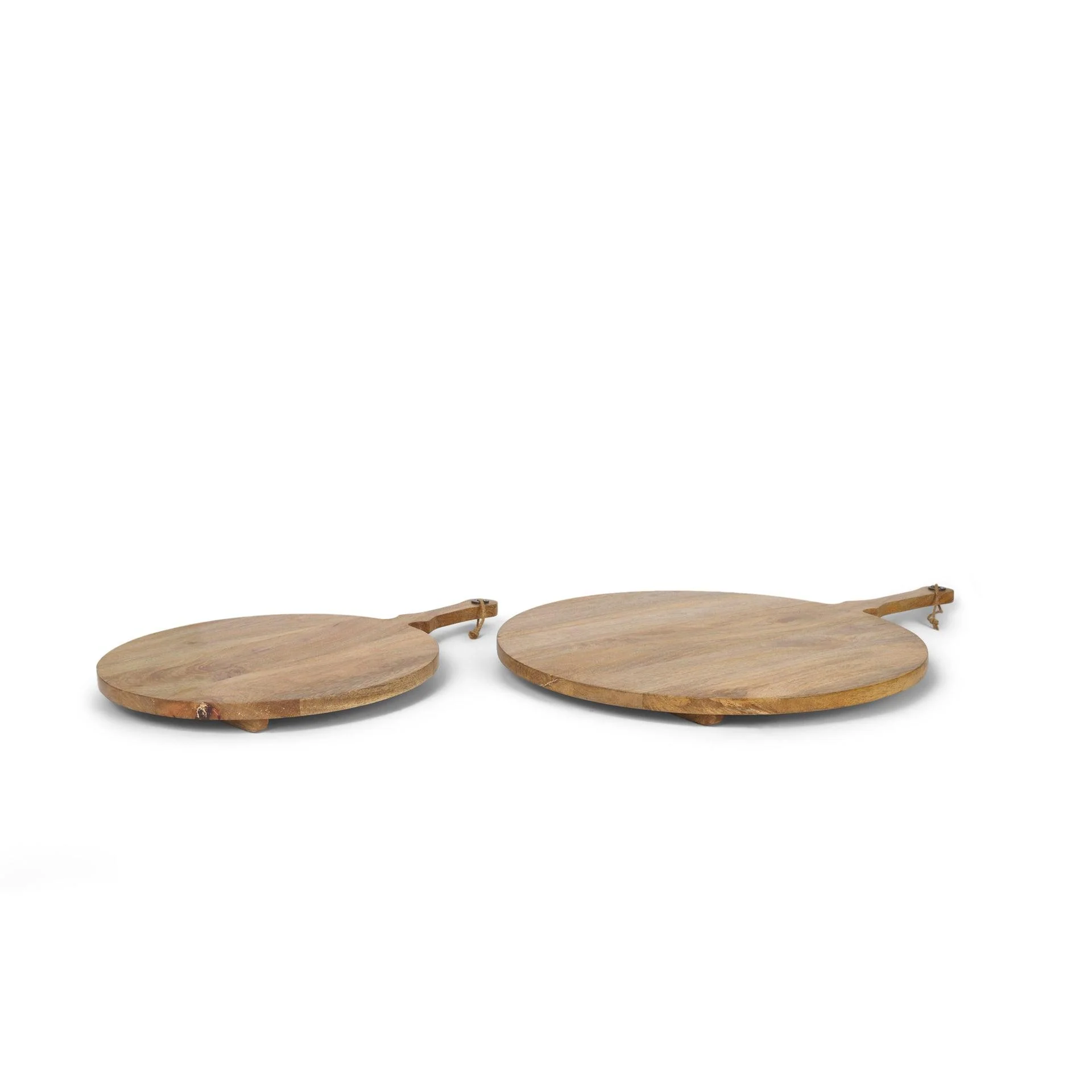 Karana Natural Solid Wood Round Serving Boards - Frankwebs