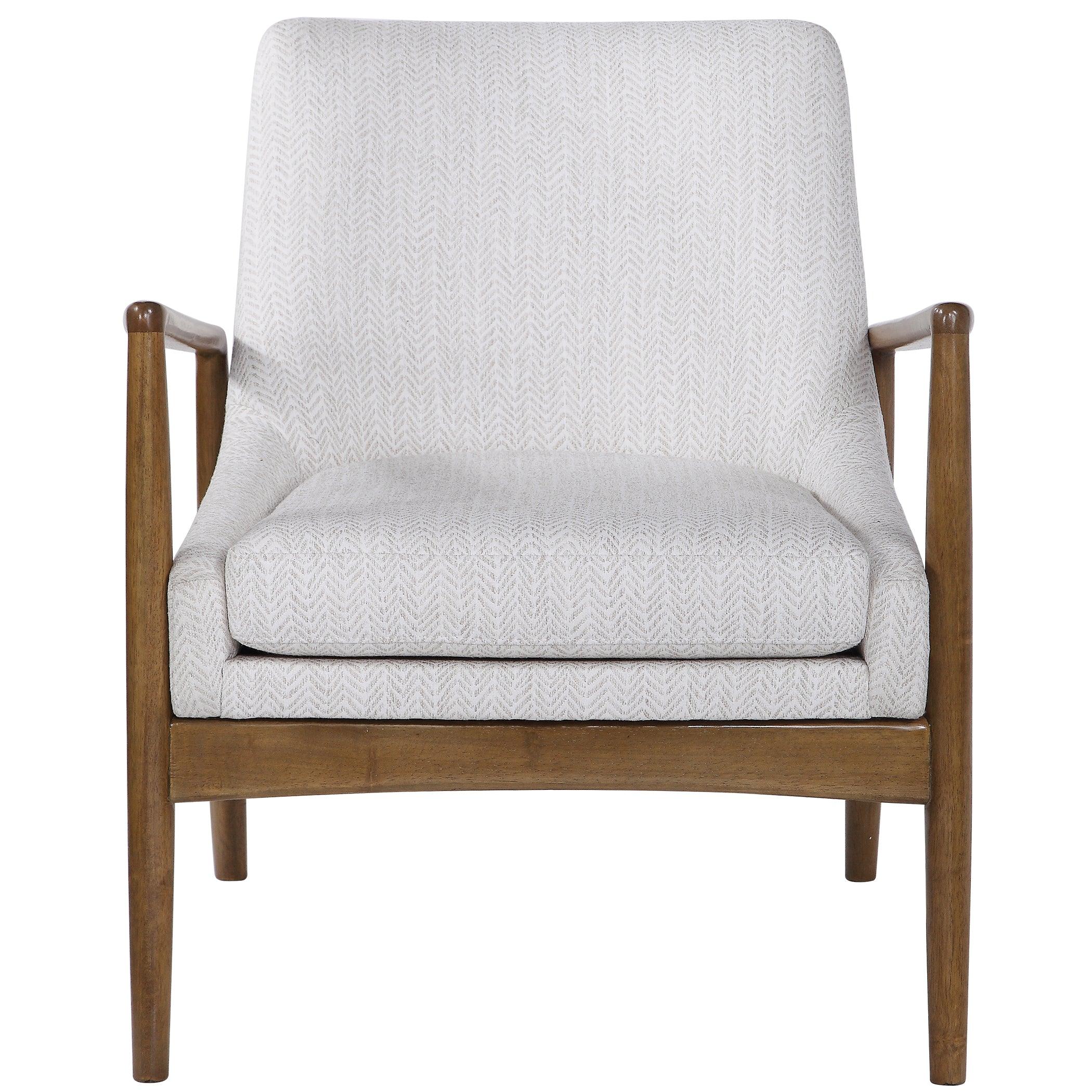 Bev White Accent Chair - Frankwebs