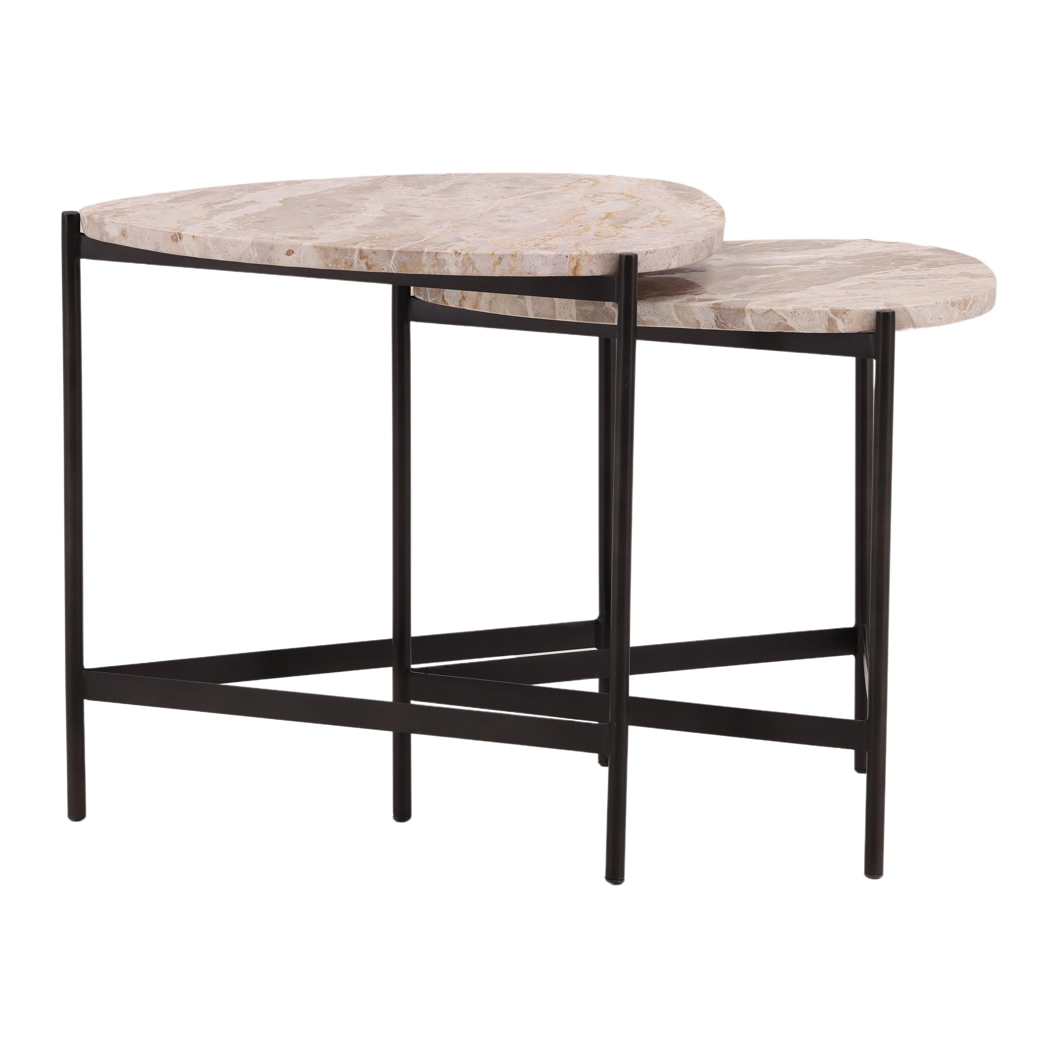 Corvyn Nesting Tables Natural - Frankwebs