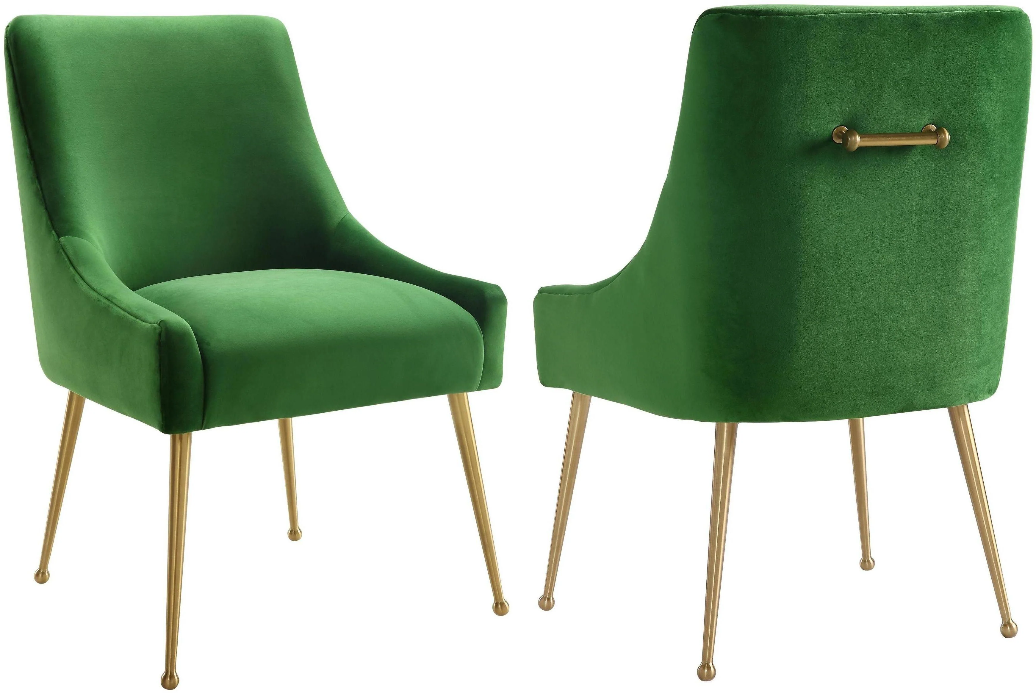 Beatrix Green Velvet Side Chair - Frankwebs