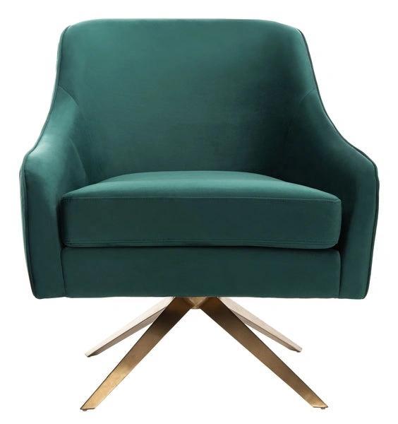 LEYLA SWIVEL VELVET CHAIR - Frankwebs