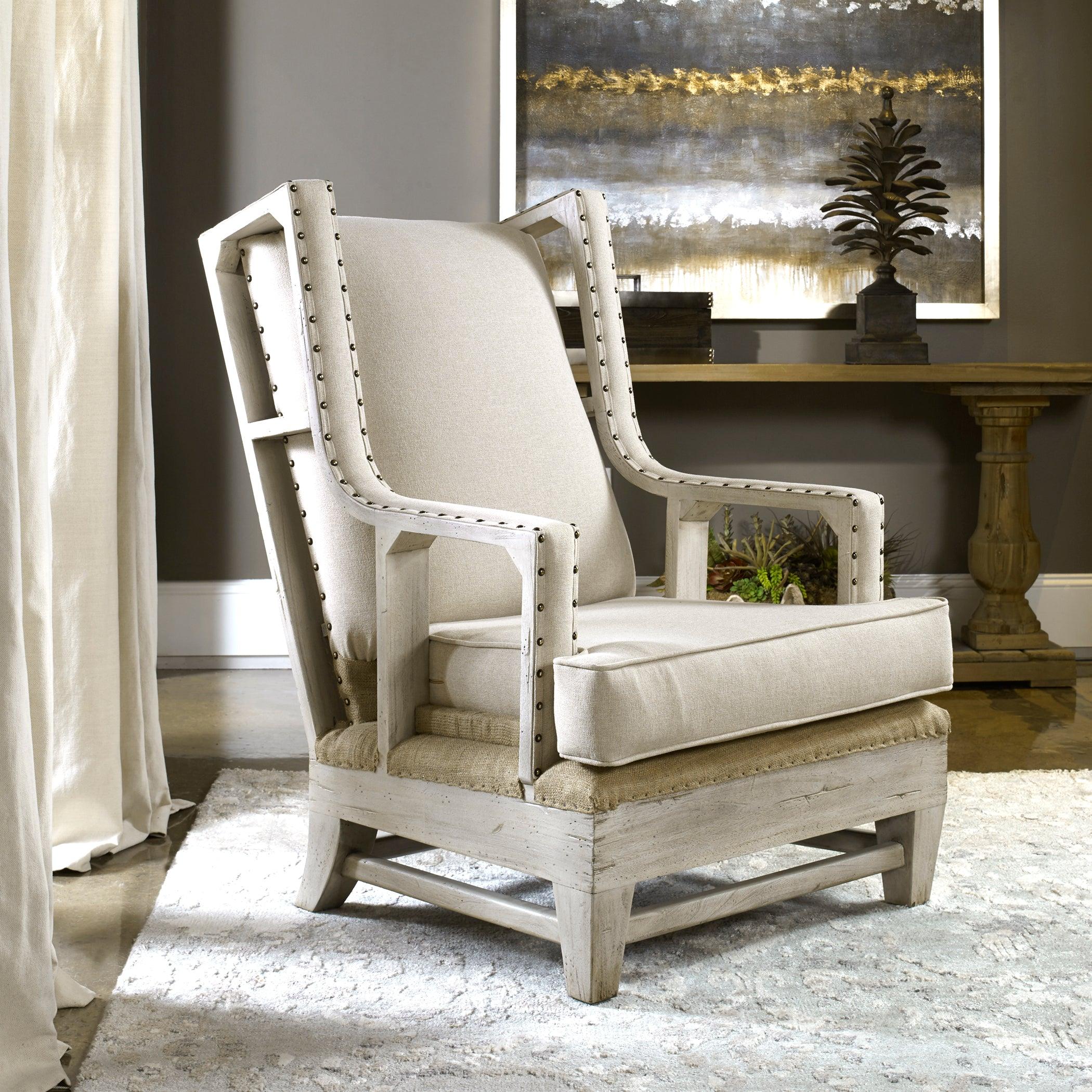 Schafer Linen Armchair - Frankwebs
