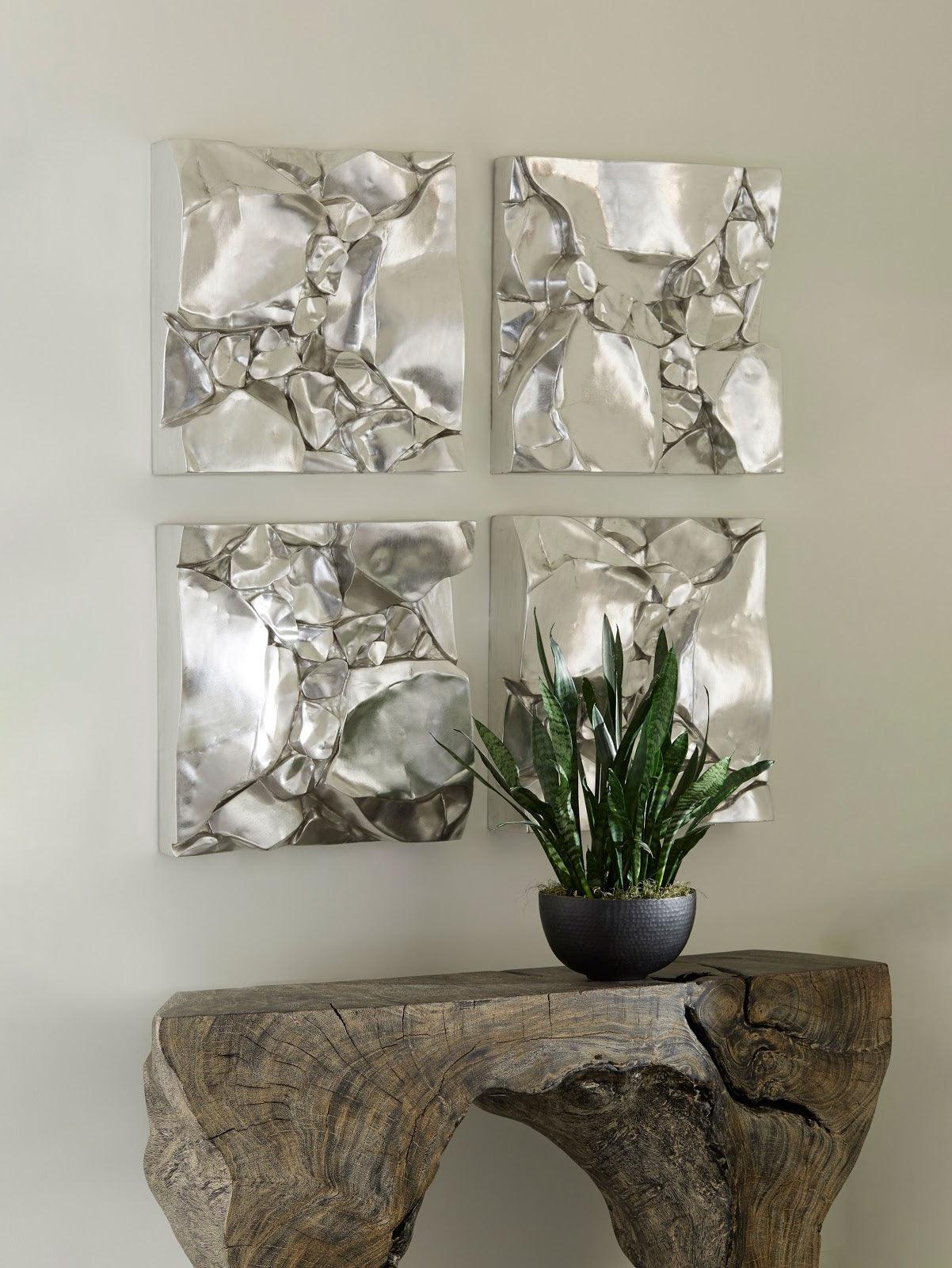 Cairn Wall Tile, Silver - Frankwebs