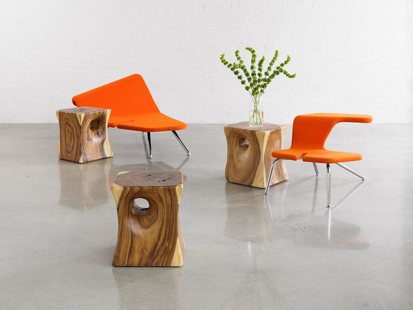 Peek a Boo Side Table, Chamcha Wood, Natural - Frankwebs