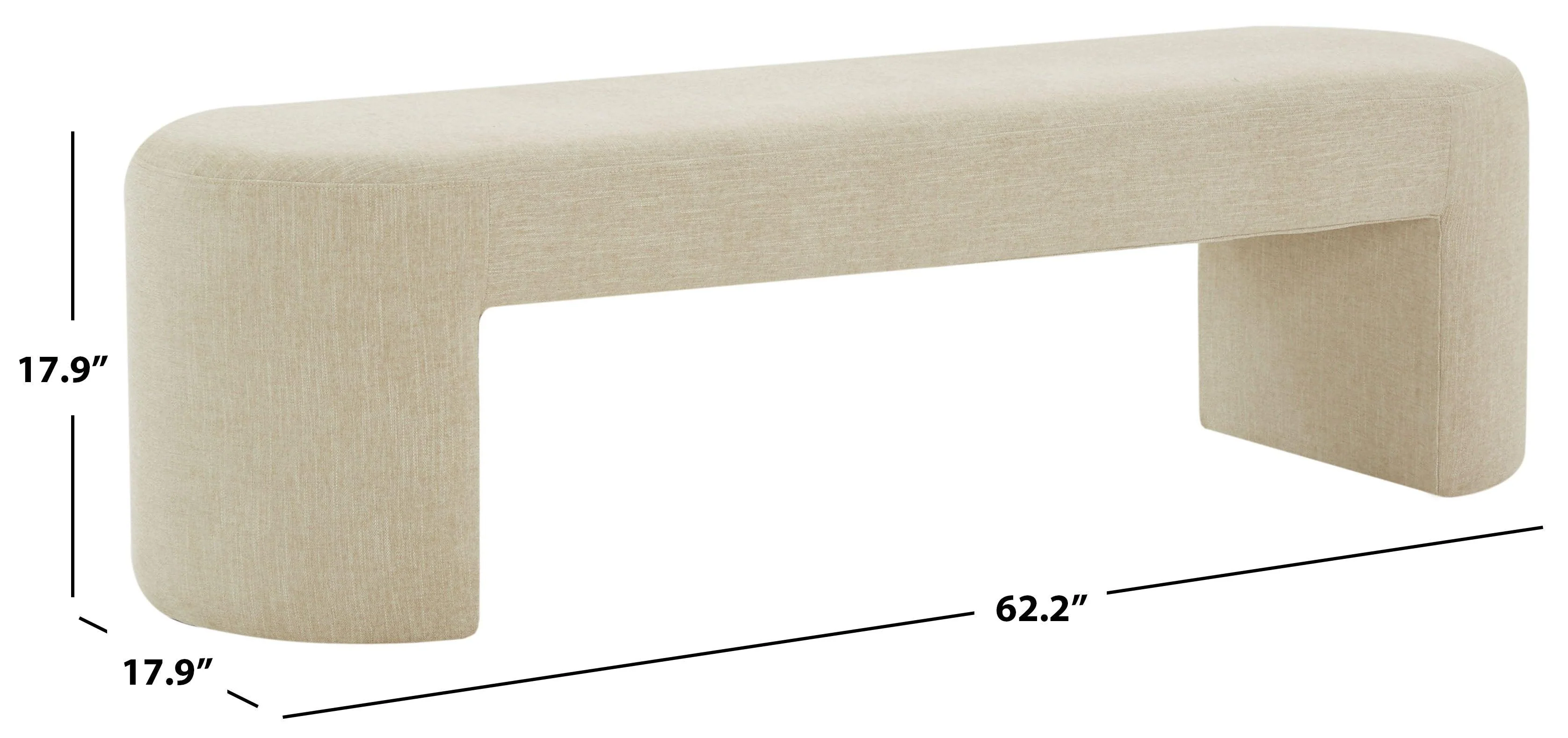DALLYCE UPHOLSTERED BENCH - Frankwebs